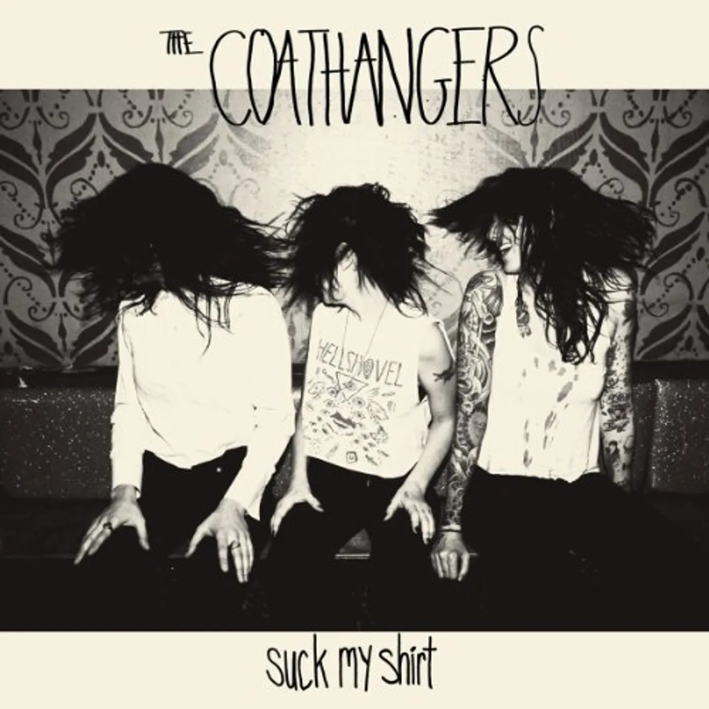 The Coathangers SUCK MY SHIRT (BLACK & WHITE SWIRL VINYL) Vinyl Record