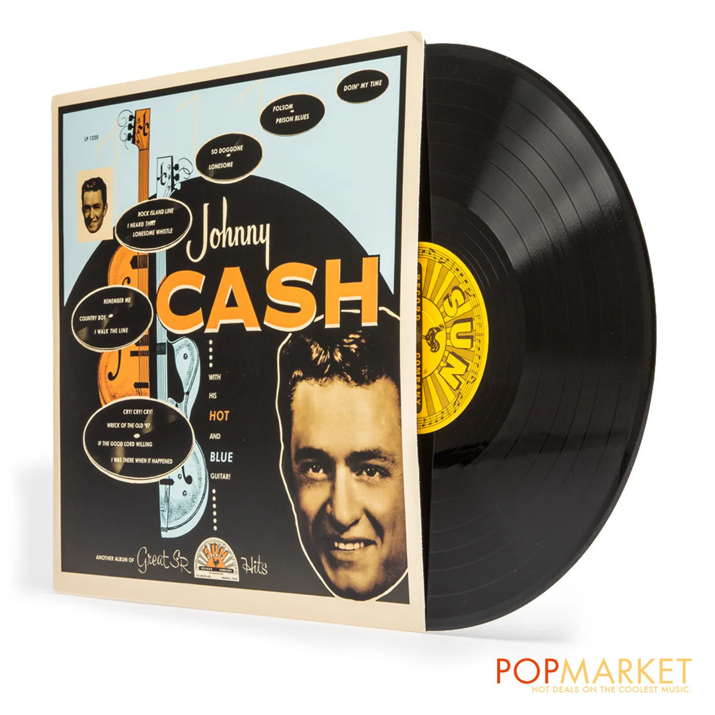 Johnny Cash With His Hot And Blue Guitar Vinyl Record
