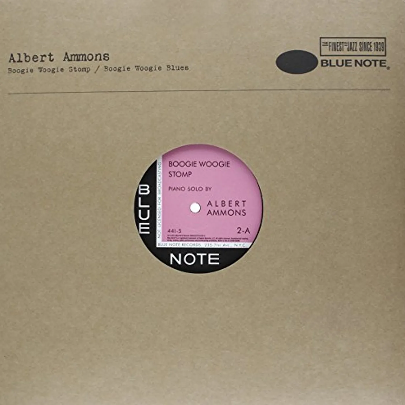Albert Ammons Boogie Woogie Stomp Vinyl Record