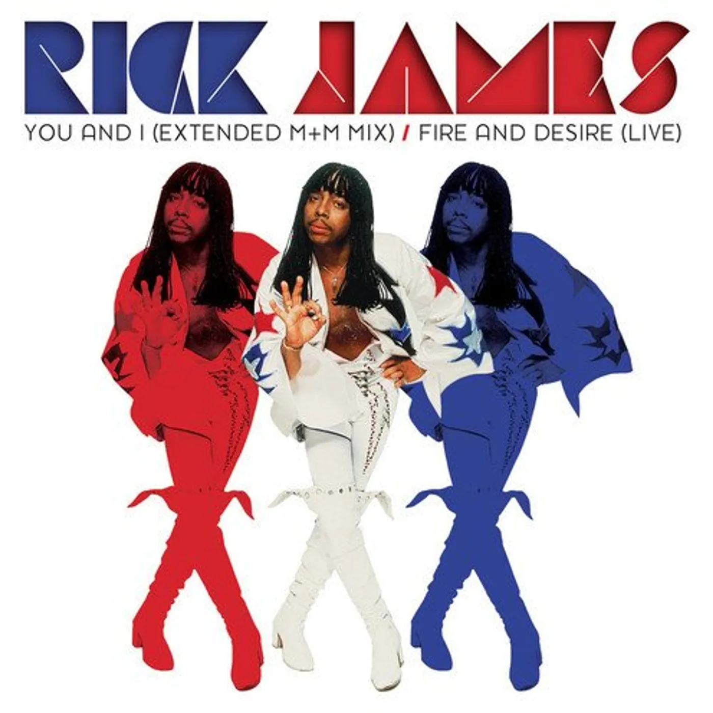Rick James YOU & I / FIRE & DESIRE SINGLE Vinyl Record