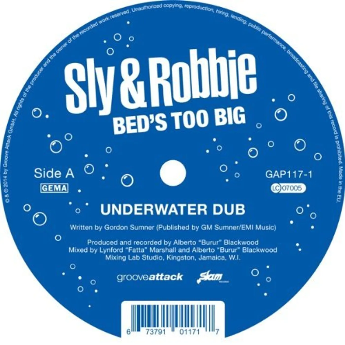 Sly & Robbie Bed's Too Big Vinyl Record