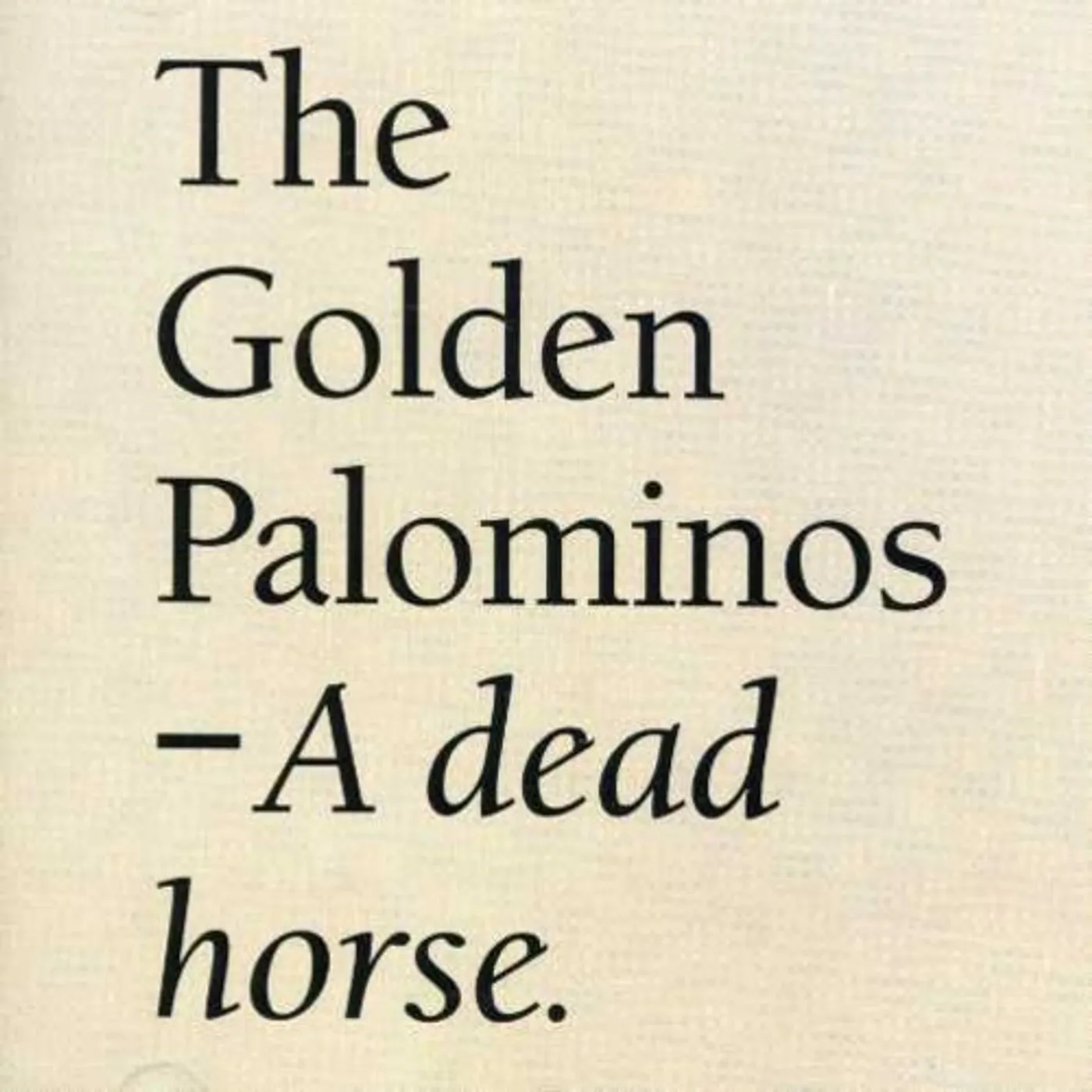 The Golden Palominos DEAD HORSE CD