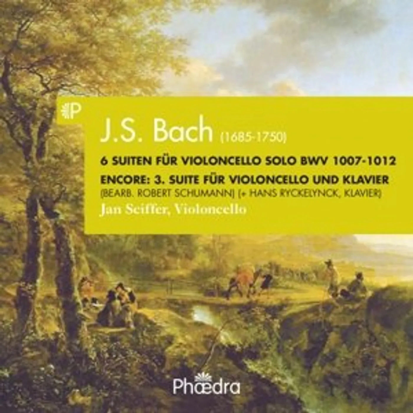 J Bach S / Sciffer SOLO CELLO SUITES BWV 1007-1012 CD