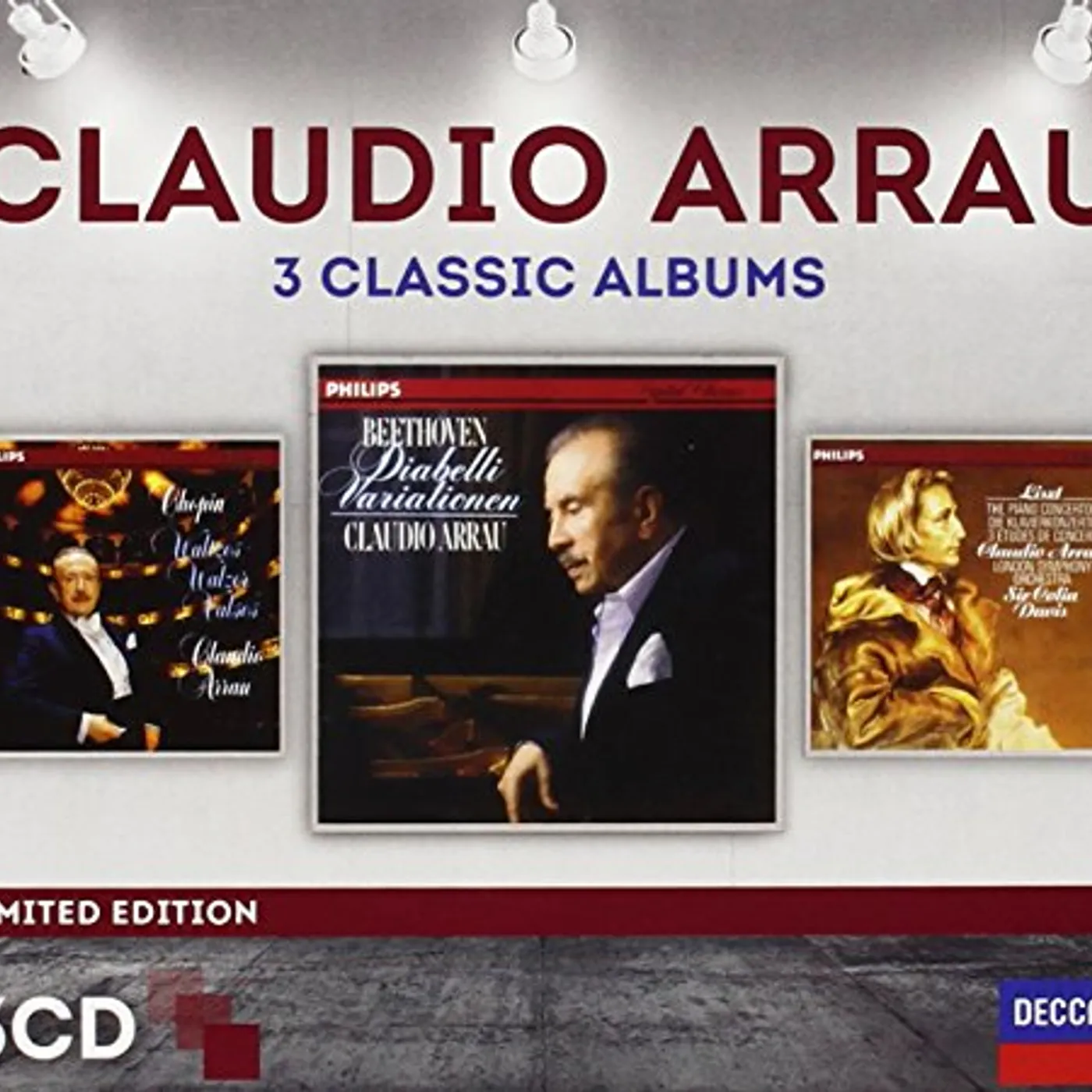 Claudio Arrau THREE CLASSIC ALBUMS CD