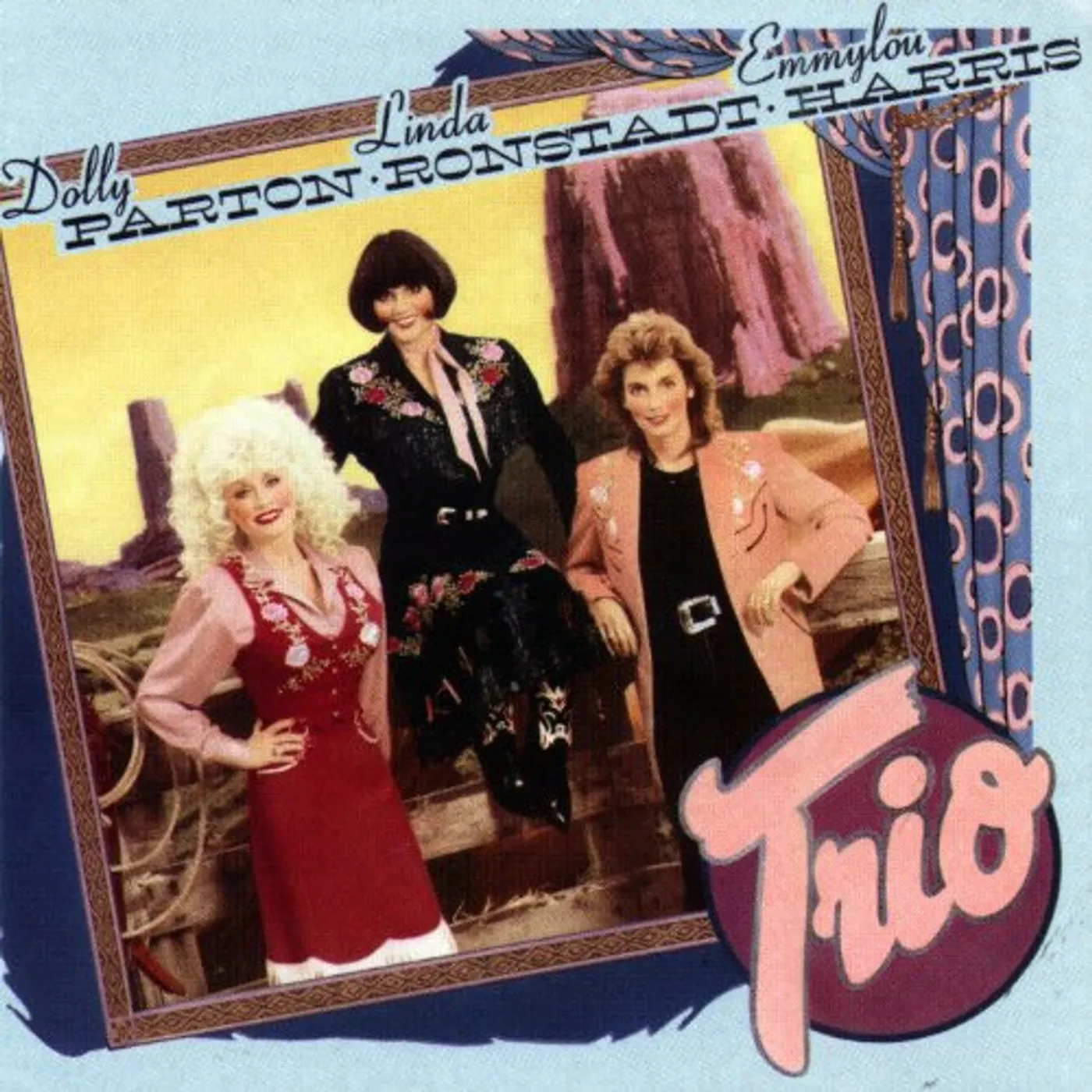 Linda Ronstadt with Dolly Parton Trio Vinyl Record