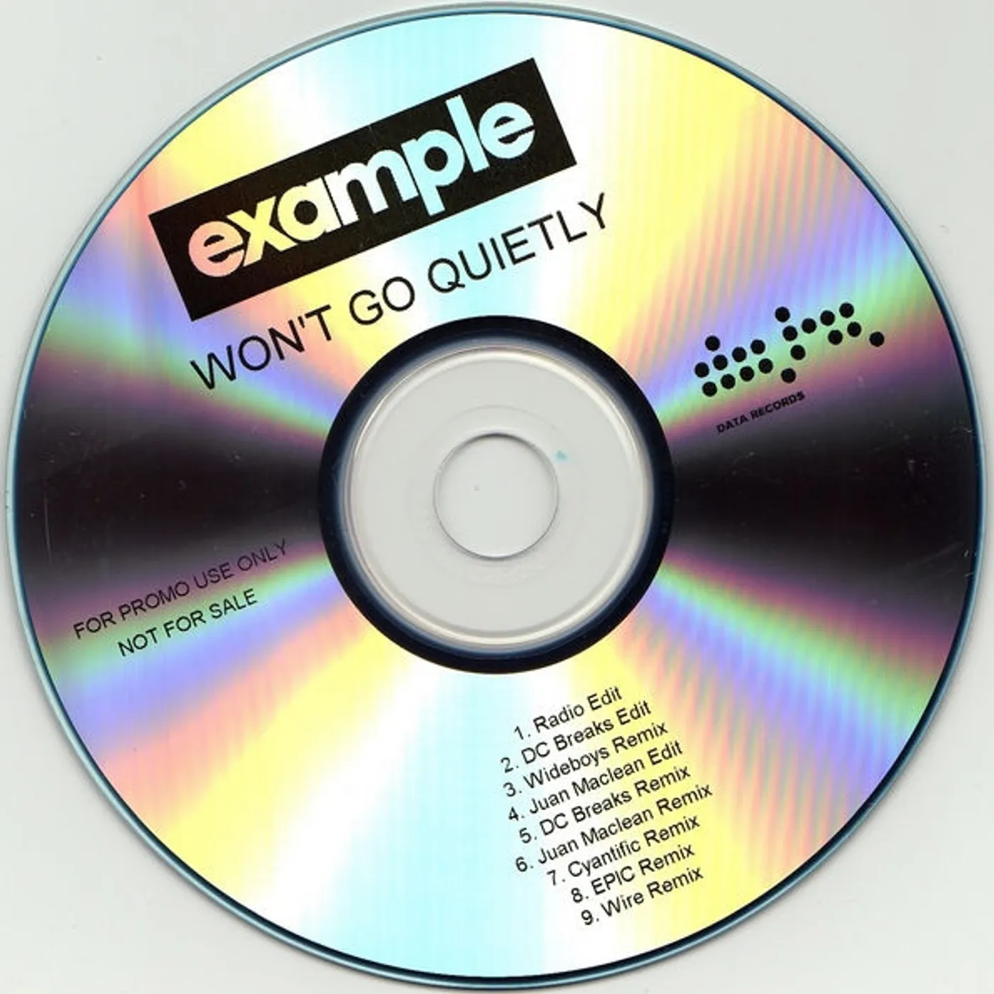 Example WON'T GO QUIETLY Vinyl Record - UK Release