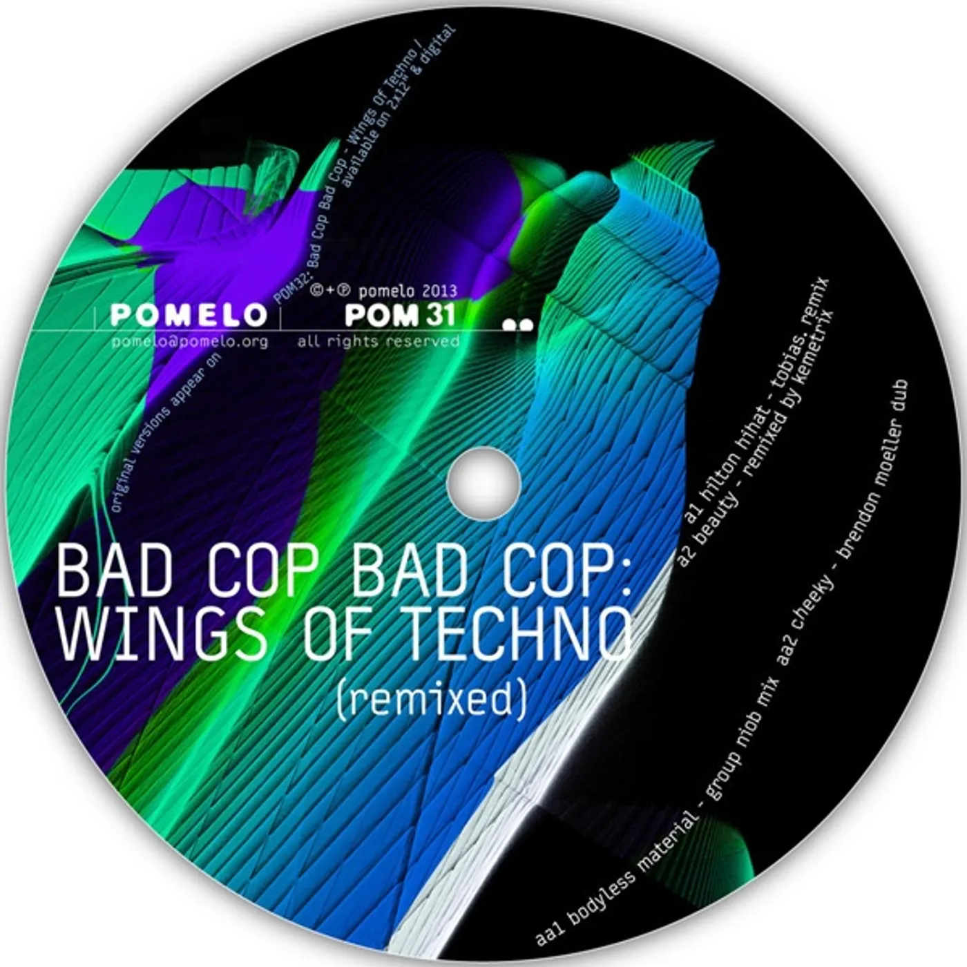Bad Cop Bad Cop WINGS OF TECHNO (REMIXED) Vinyl Record - UK Release