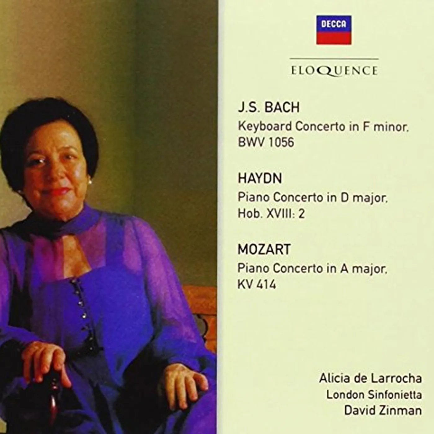 Alicia de Larrocha BACH MOZART HAYDN: CONCERTOS CD