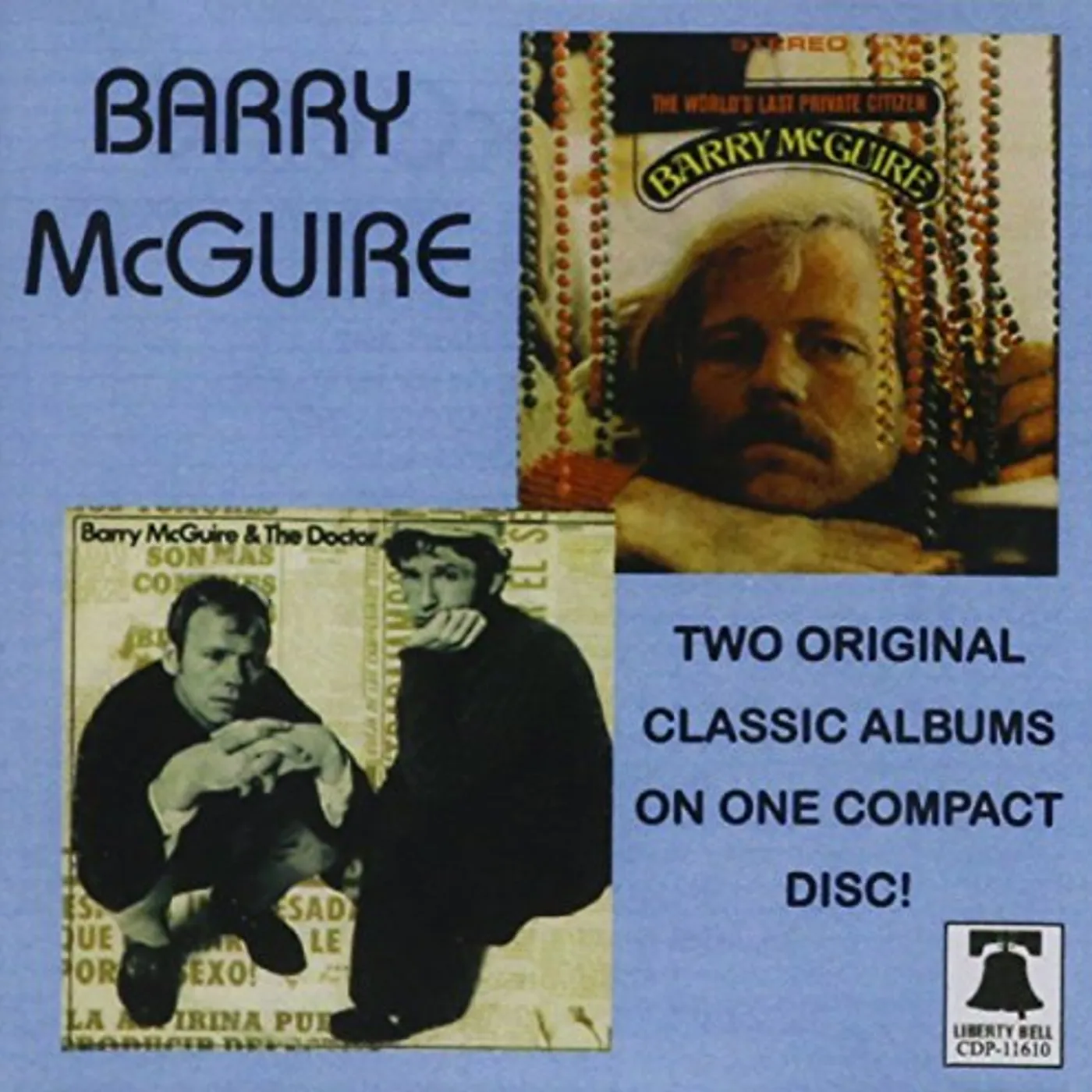 Barry McGuire WORLD'S LAST PRIVATE CITIZEN / BARRY & THE DR CD