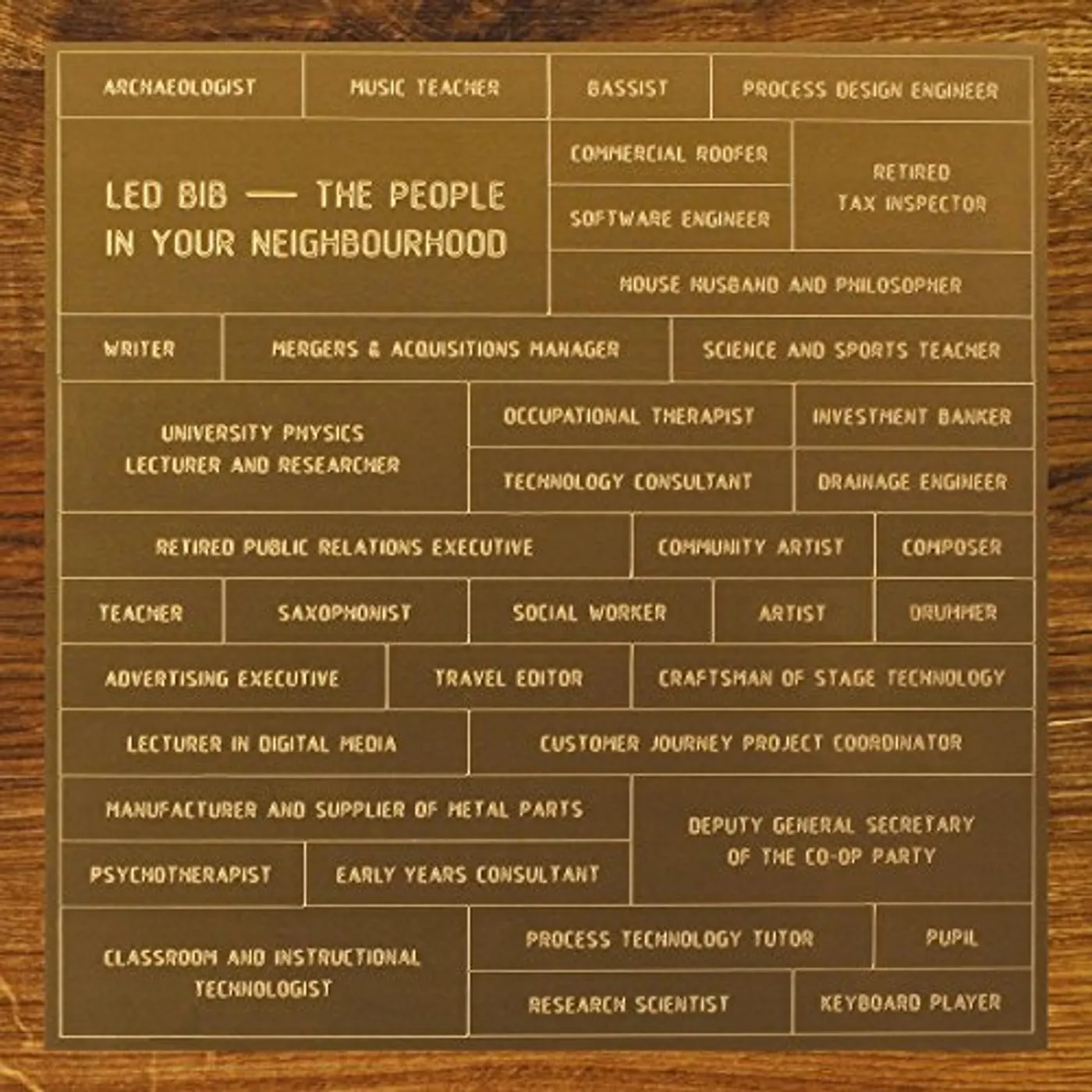 Led Bib PEOPLE IN YOUR NEIGHBOURHOOD CD