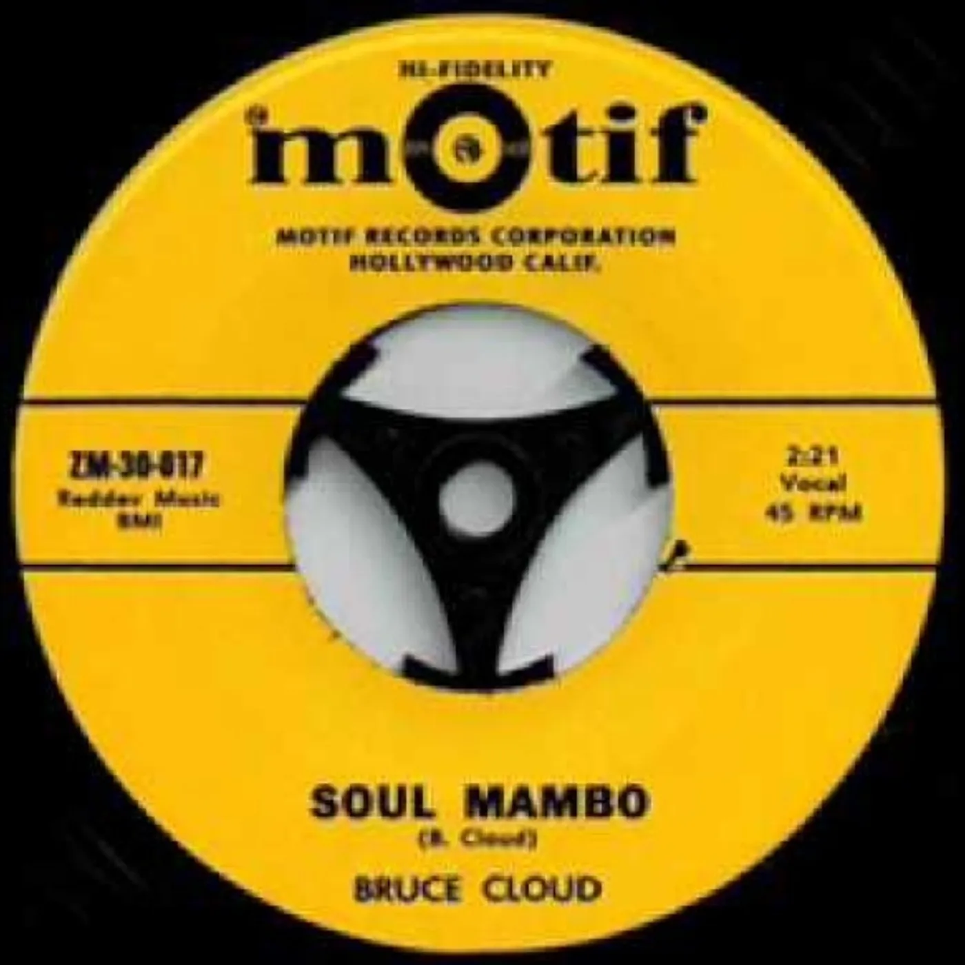 Bruce Cloud SOUL MAMBO Vinyl Record - UK Release