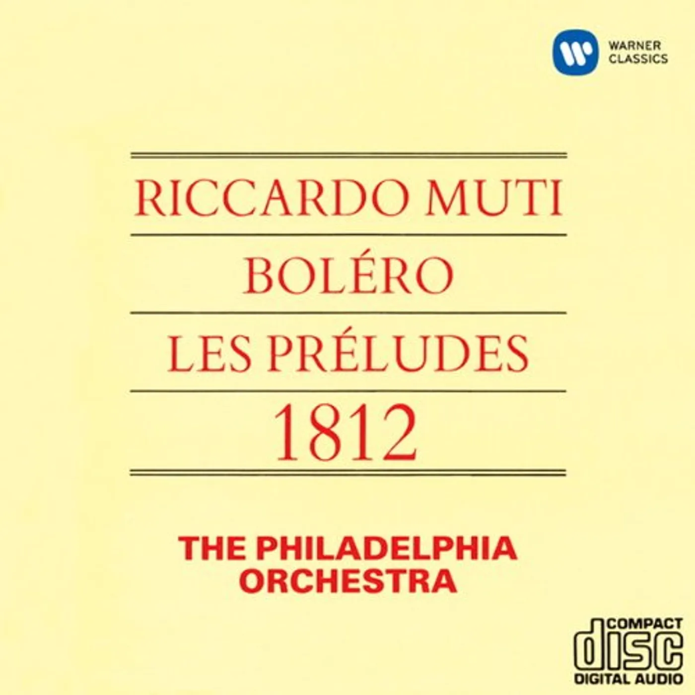 Riccardo Muti BOLERO. LES PRELUDES 1812 CD