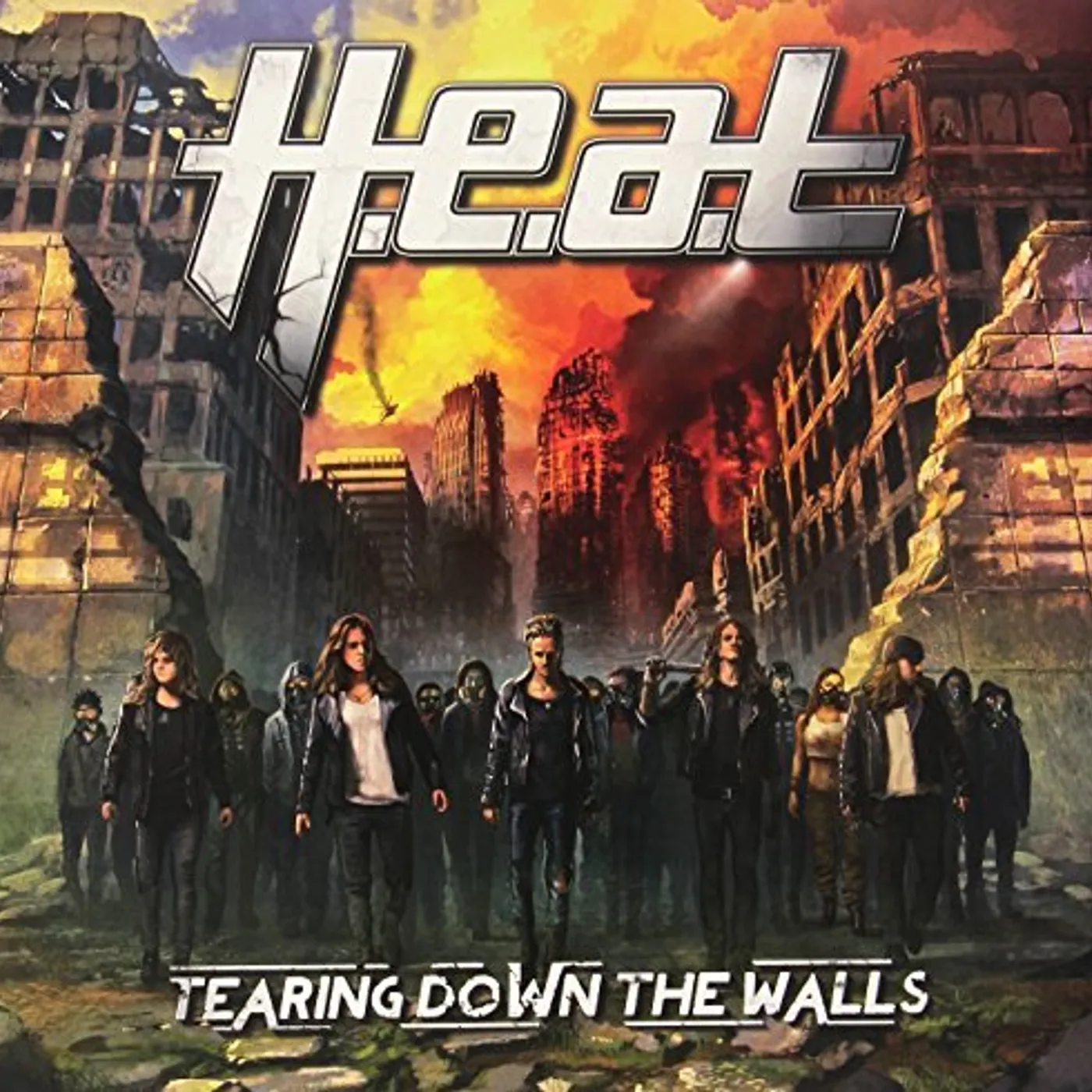 H.E.A.T TEARING DOWN THE WALLS Vinyl Record - Holland Release