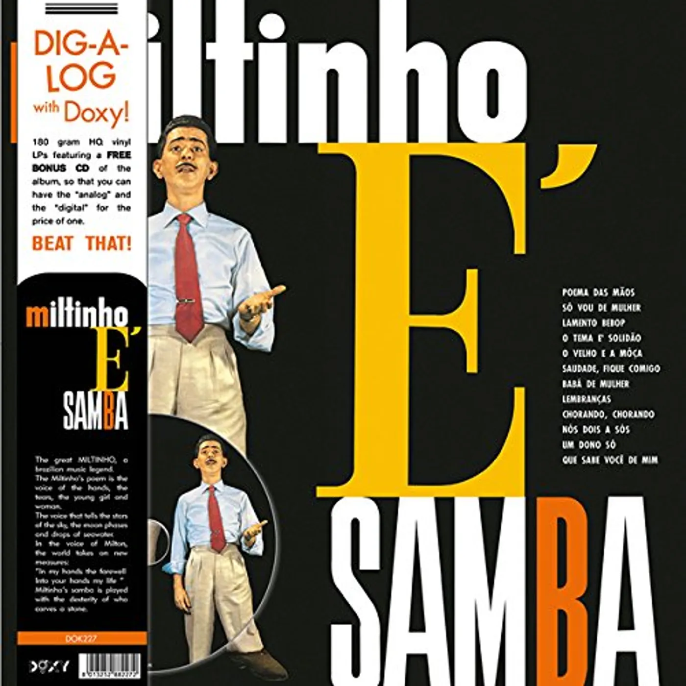 MILTINHO E' SAMBA Vinyl Record - Italy Release