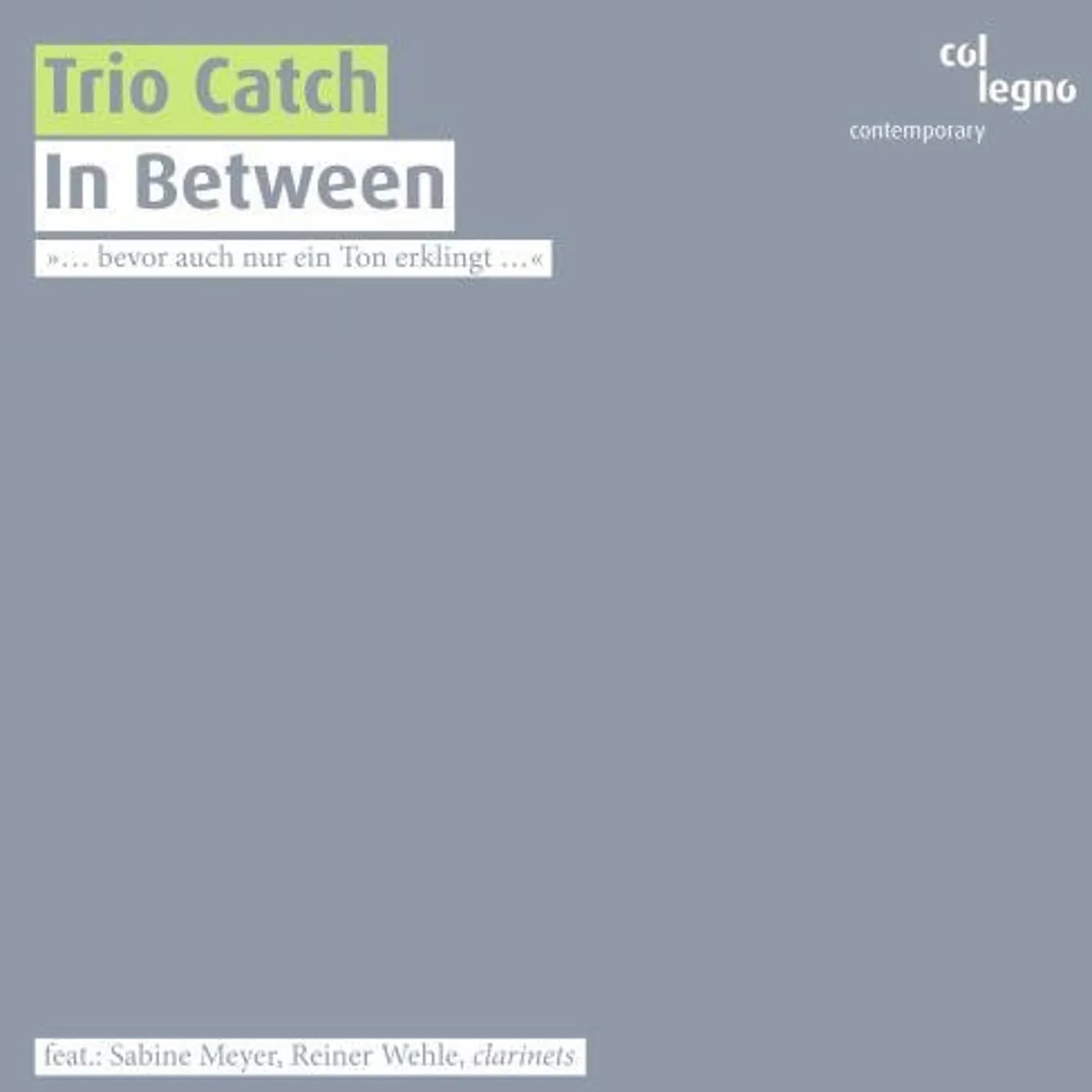 Trio Catch IN BETWEEN CD