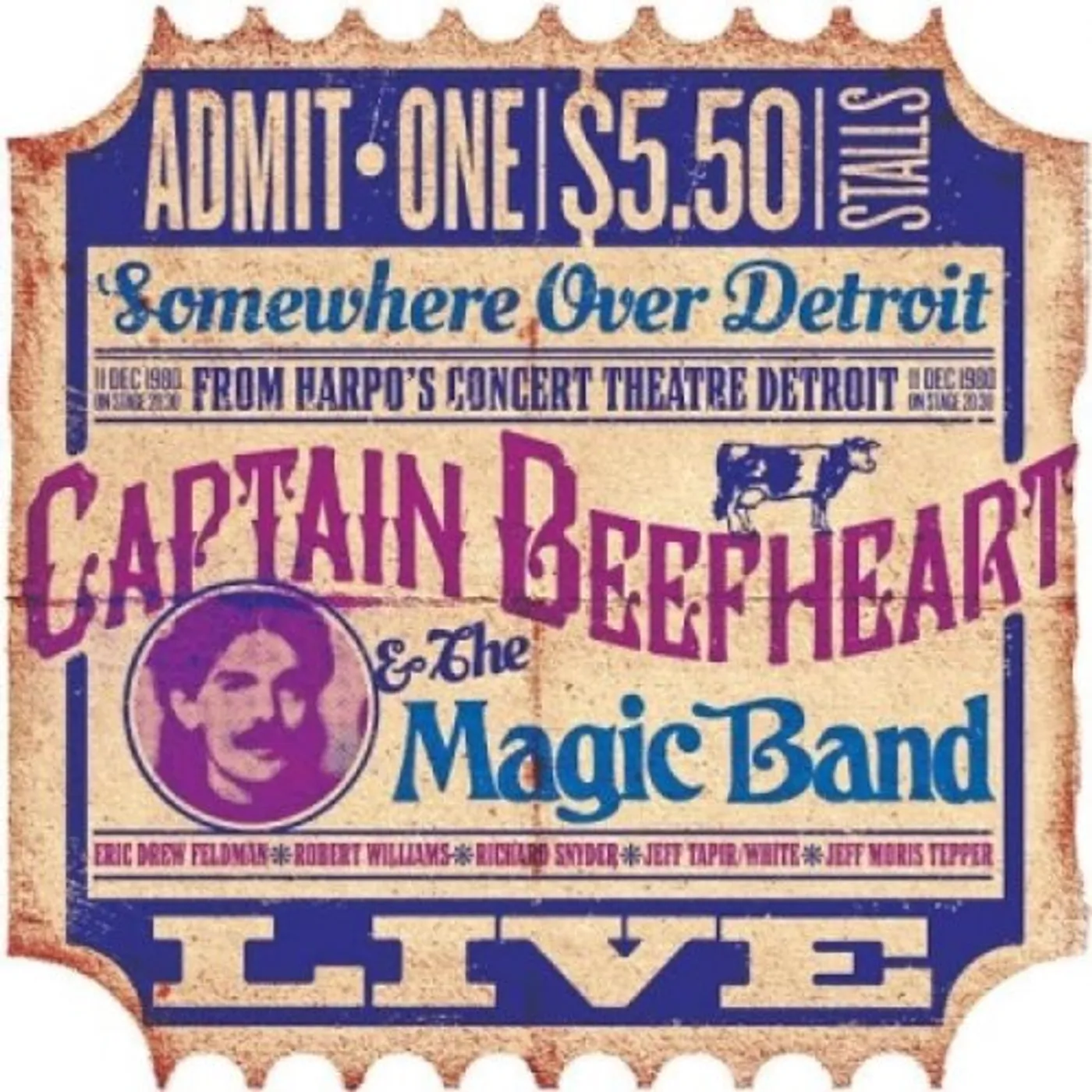 Captain Beefheart & His Magic Band HARPOS DETROIT DEC 11TH 1980 CD