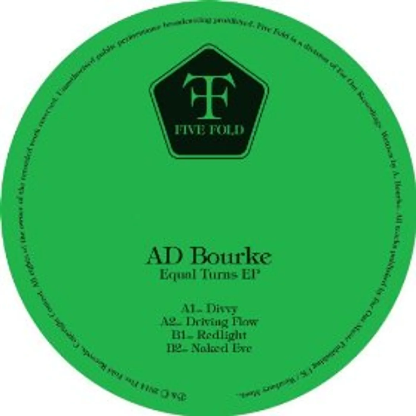 Ad Bourke EQUAL TURNS EP Vinyl Record - UK Release