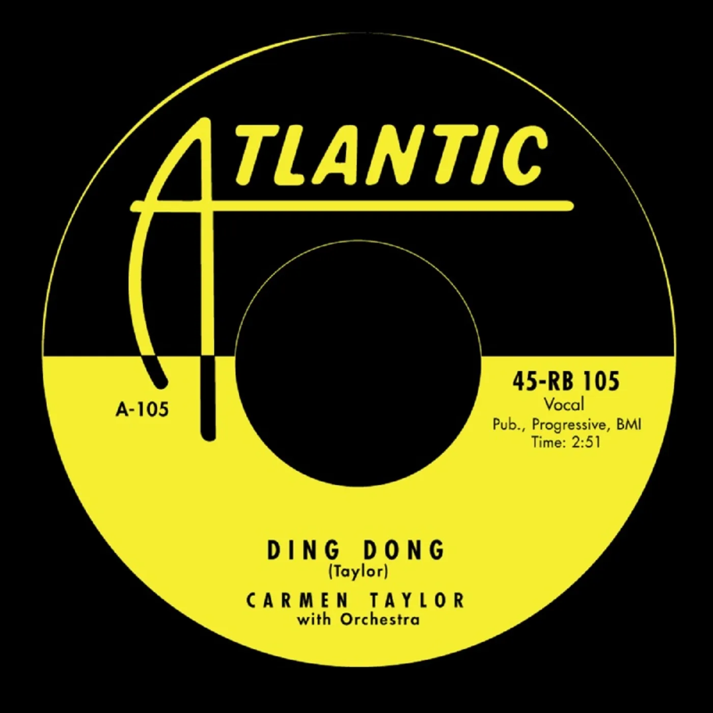 Carmen Taylor DING DONG/BIG MAMOU DADDY Vinyl Record - UK Release