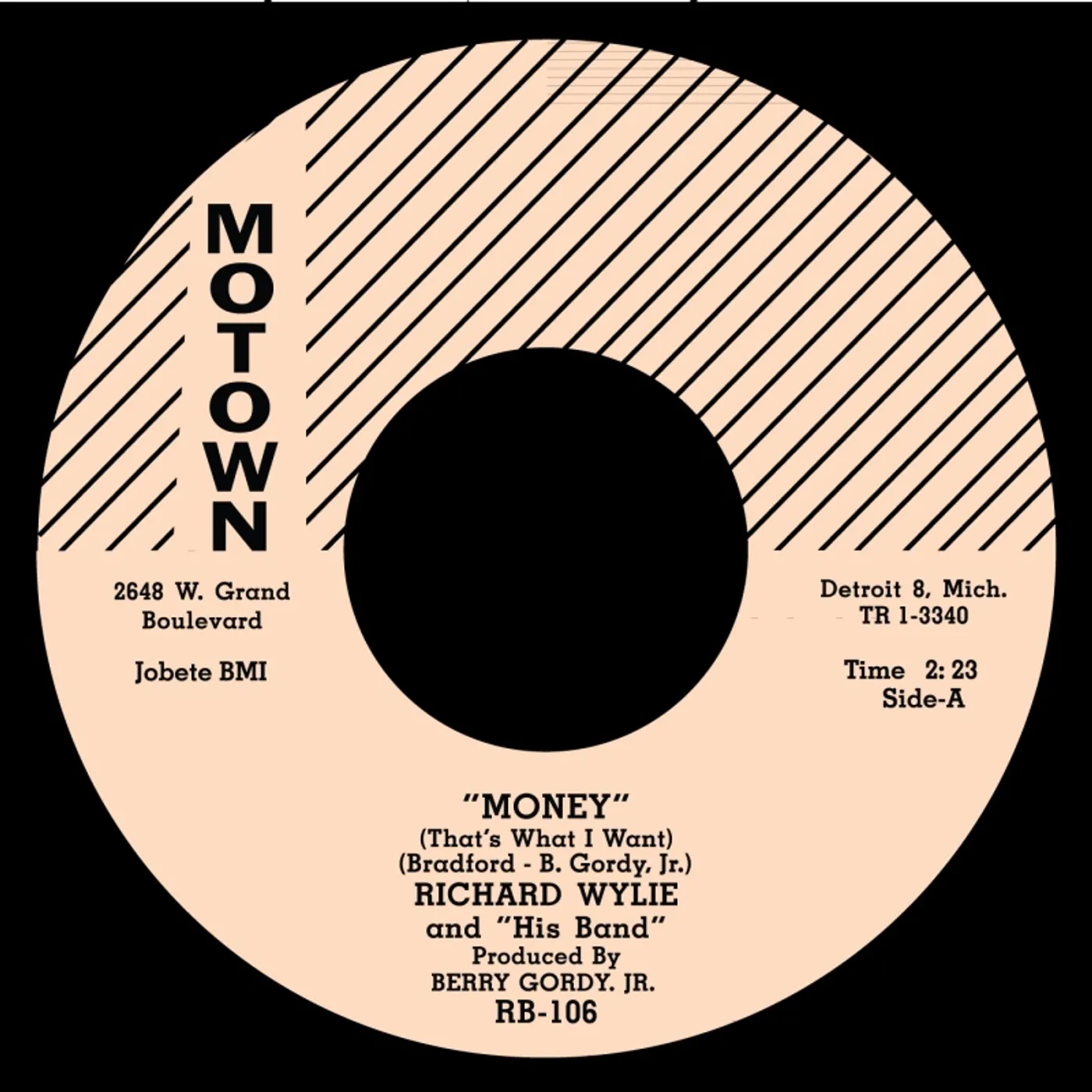Richard Popcorn Wylie MONEY/I'LL STILL BE AROUND Vinyl Record - UK Release