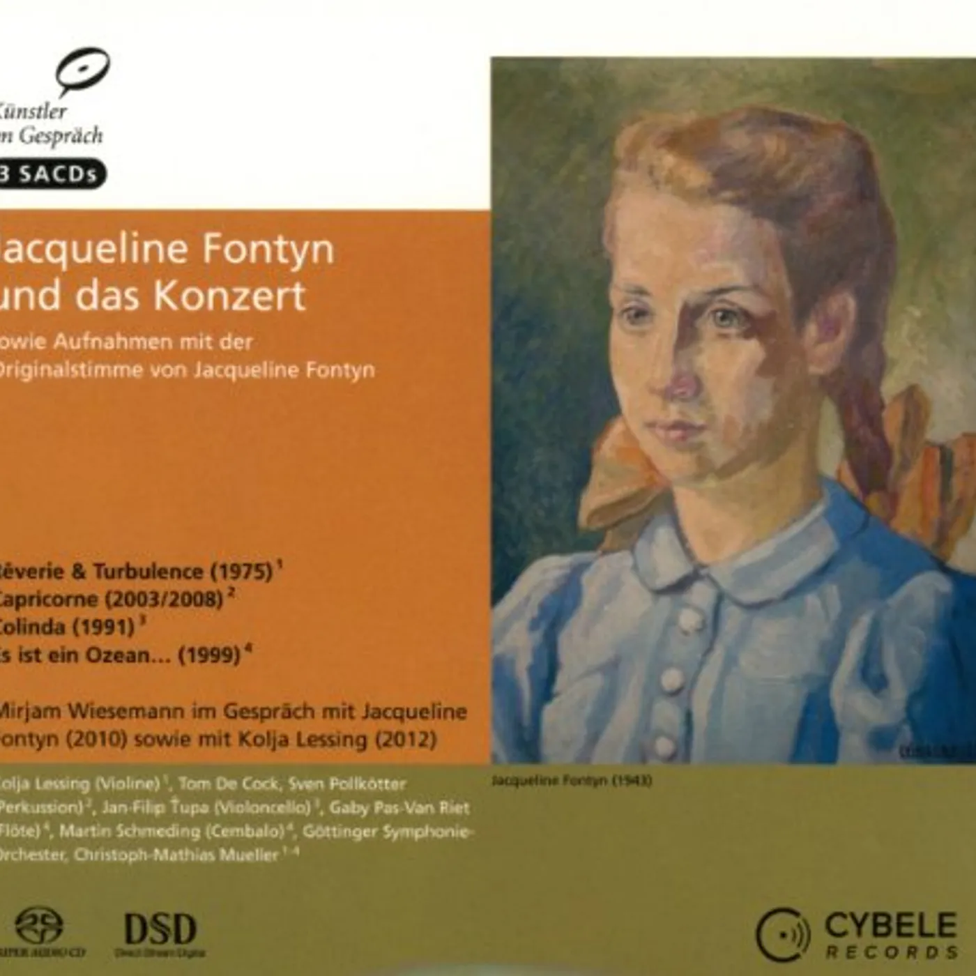 FONTYN / LESSING JACQUELINE FONTYN & THE CONCERT Super Audio CD