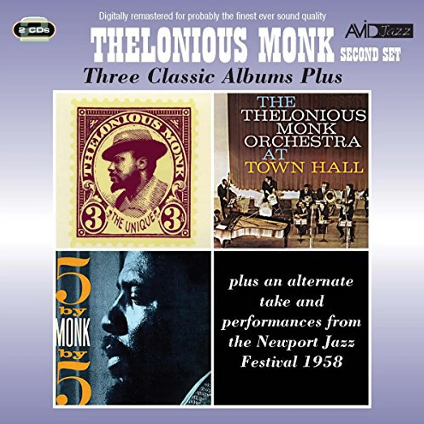 Thelonious Monk 3 LPS-UNIQUE / AT TOWN HALL: 5 BY MONK BY 5 CD