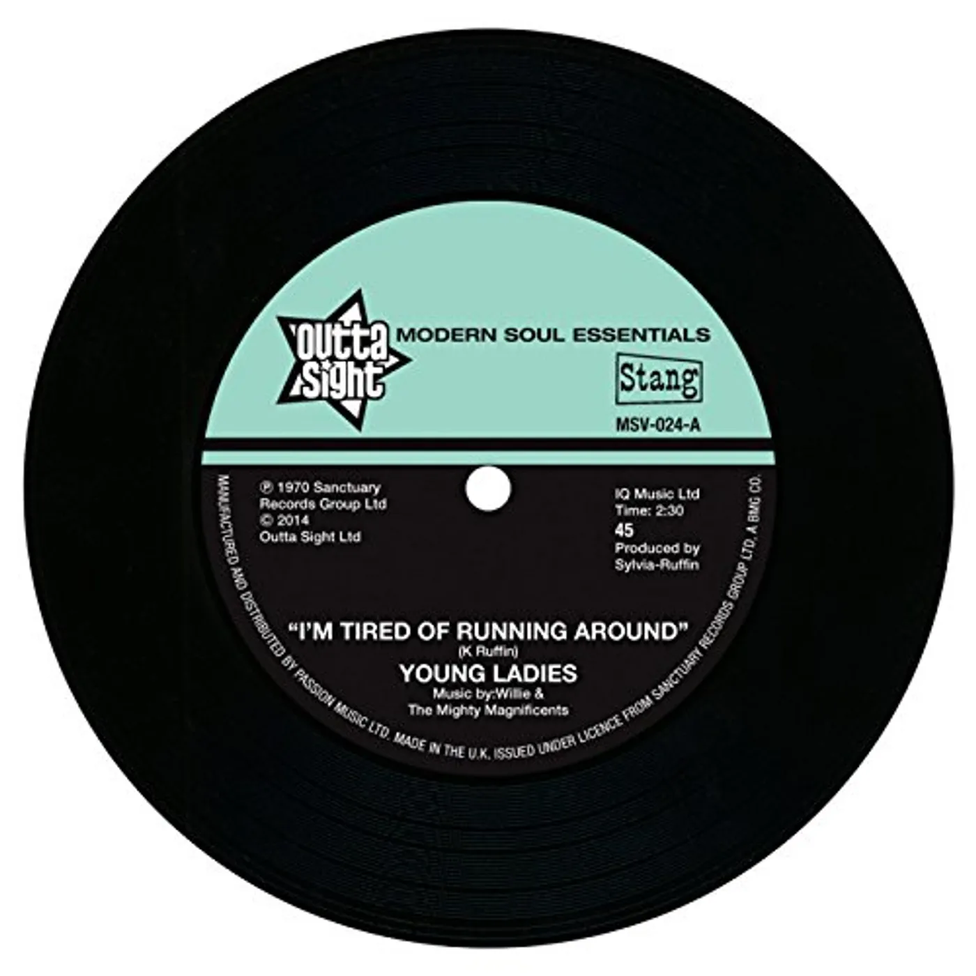 B.B.P. I'M TIRED OF RUNNING AROUND Vinyl Record