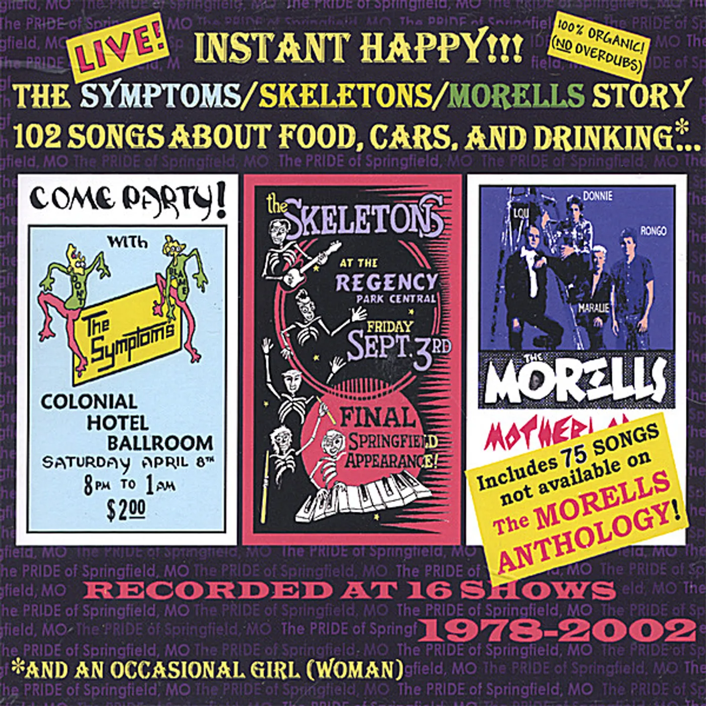 INSTANT HAPPY: SYMPTOMS / SKELETONS / The Morells STOR CD