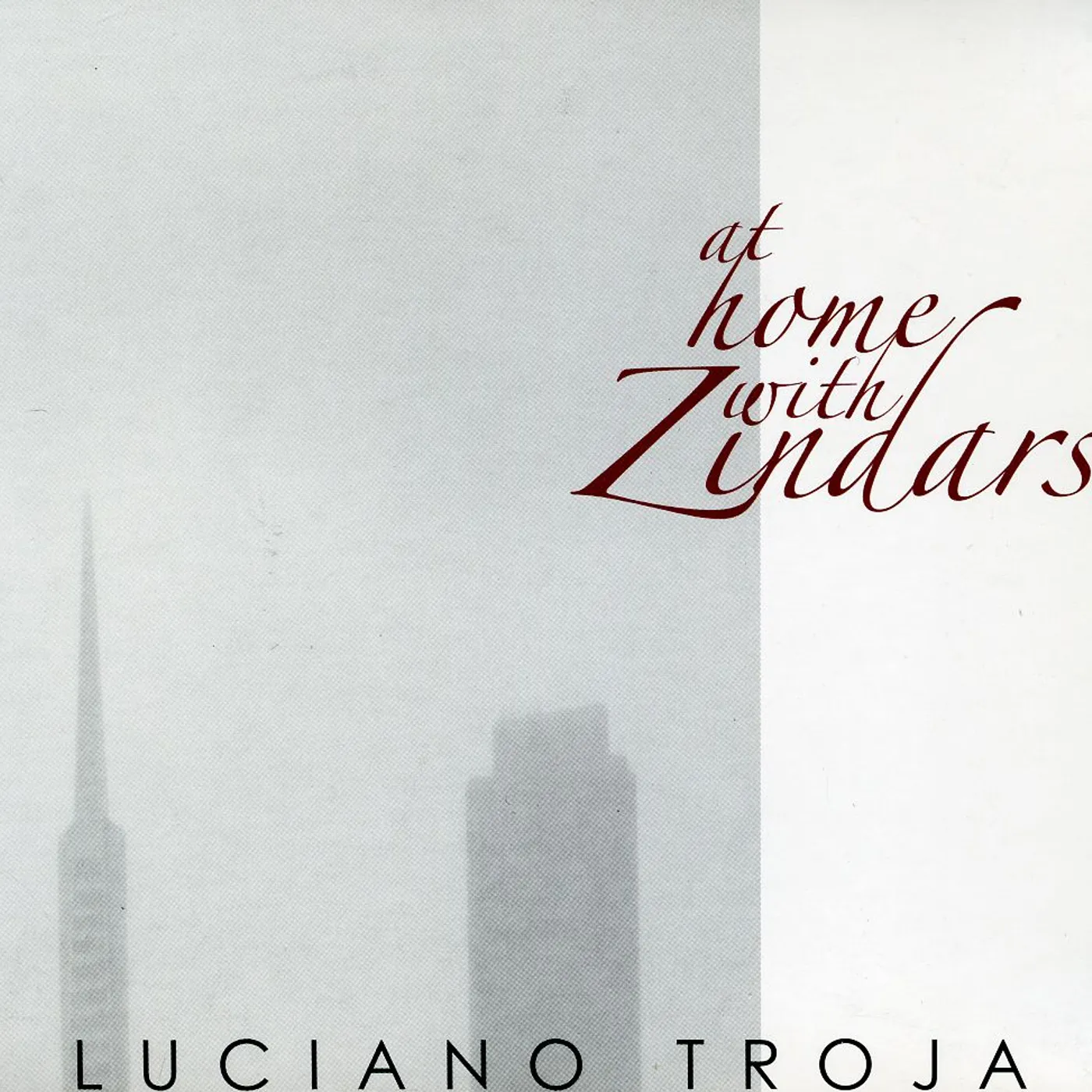 Luciano Troja AT HOME WITH ZINDARS CD