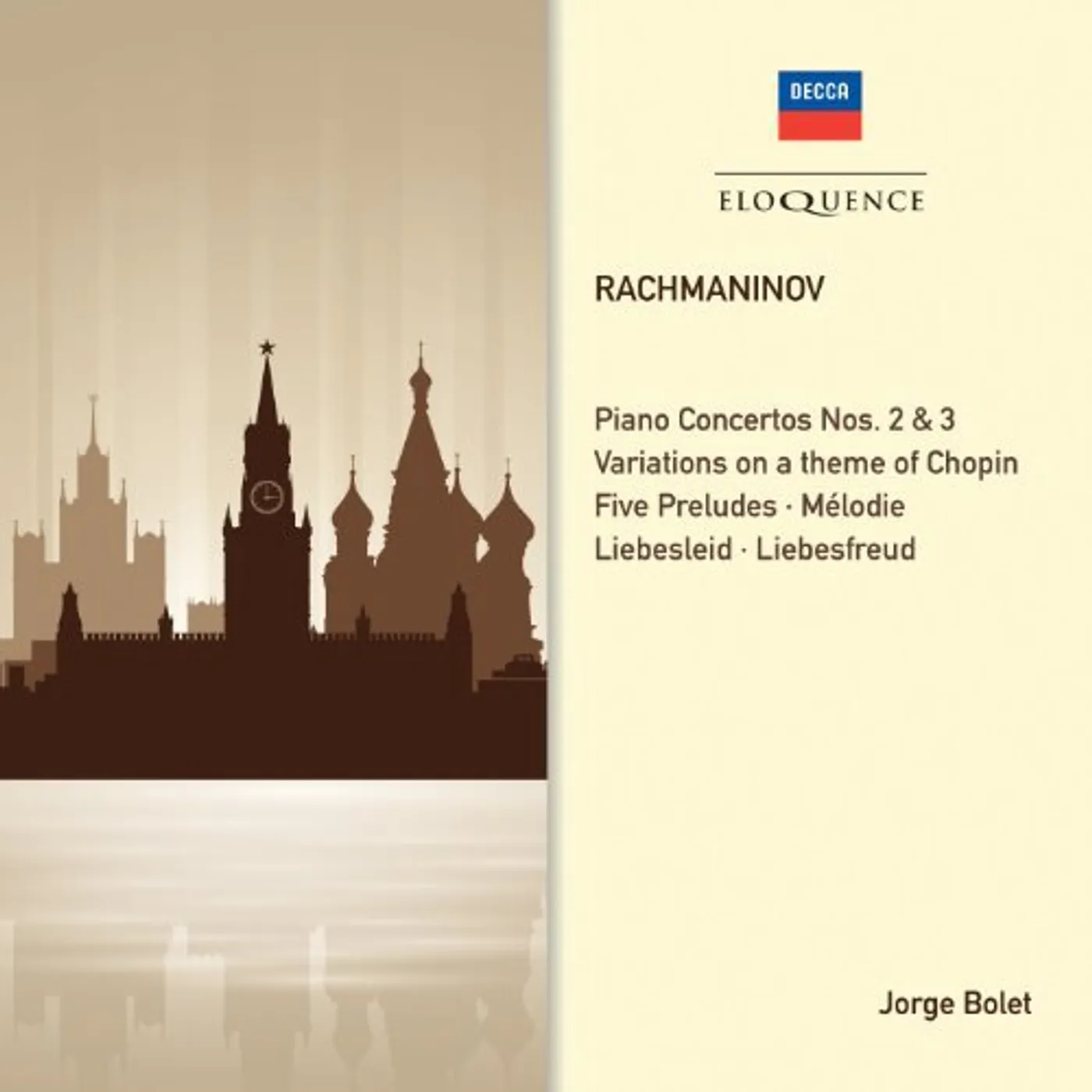 Jorge Bolet RACHMANINOV: PIANO CONCERTOS 2 & 3 CD