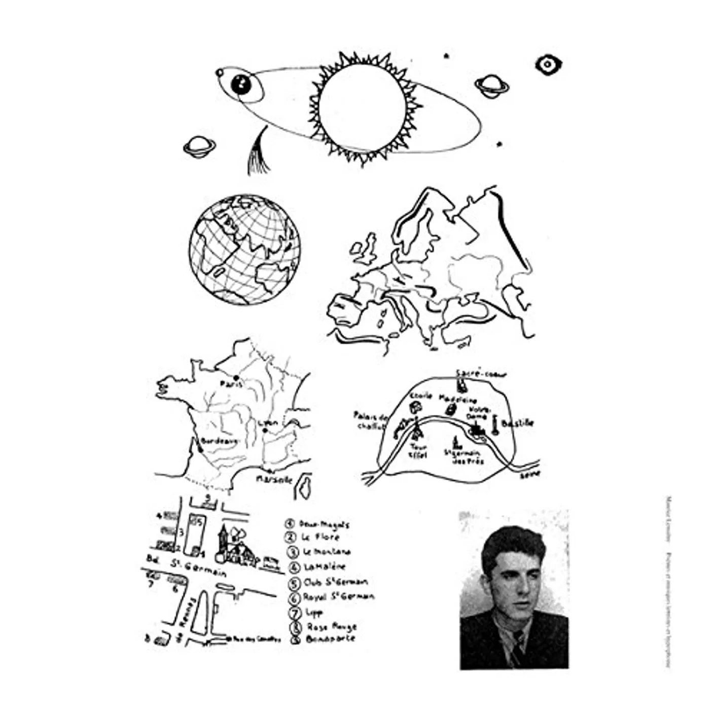 Maurice Lemaître POEMES ET MUSIQUES LETTRISTES ET HYPERPHONIE Vinyl Record