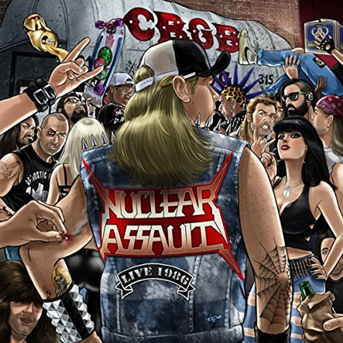 Nuclear Assault LIVE AT CBGBS-PIC DISC Vinyl Record - UK Release