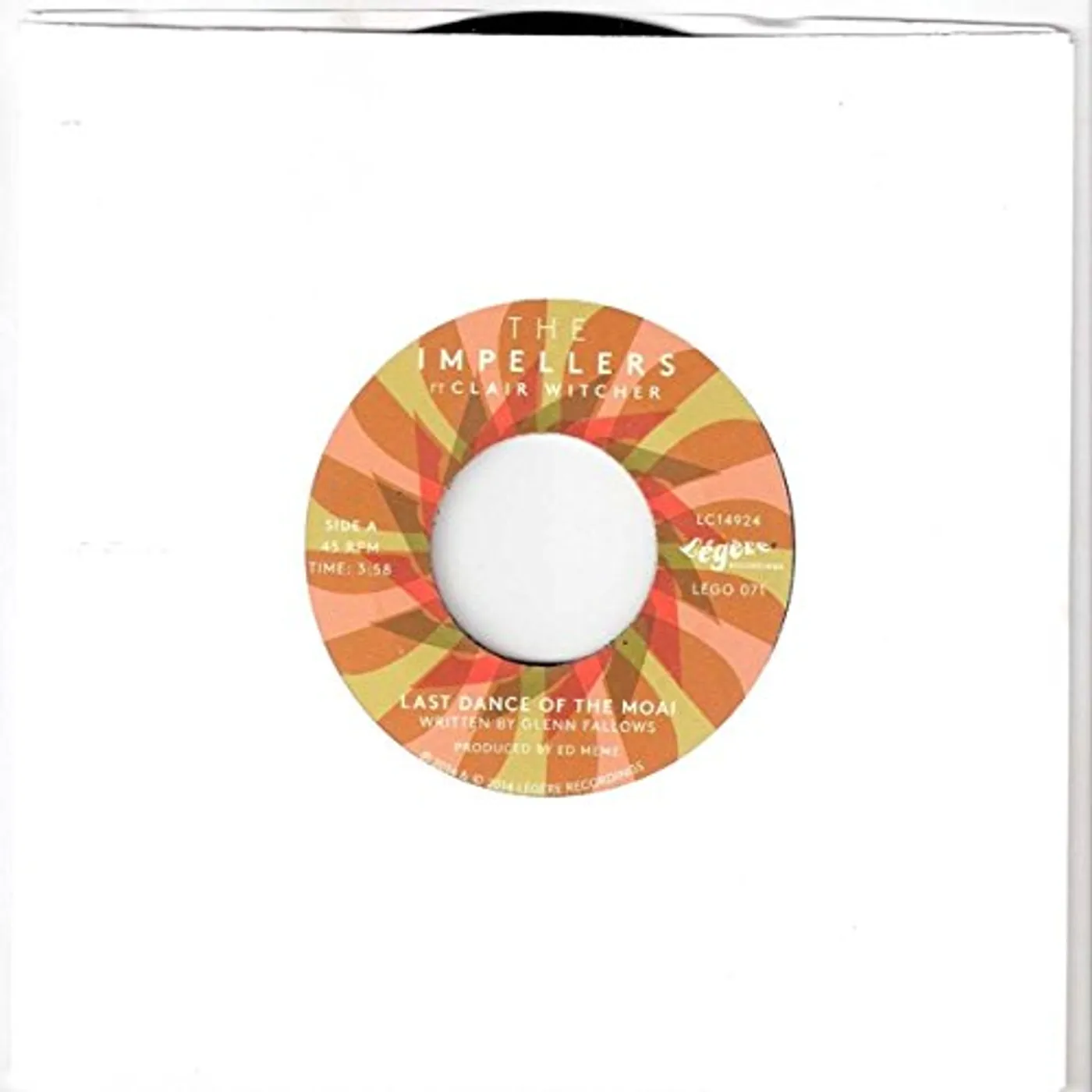 The Impellers LAST DANCE OF THE MOAI/VEEBER Vinyl Record - UK Release