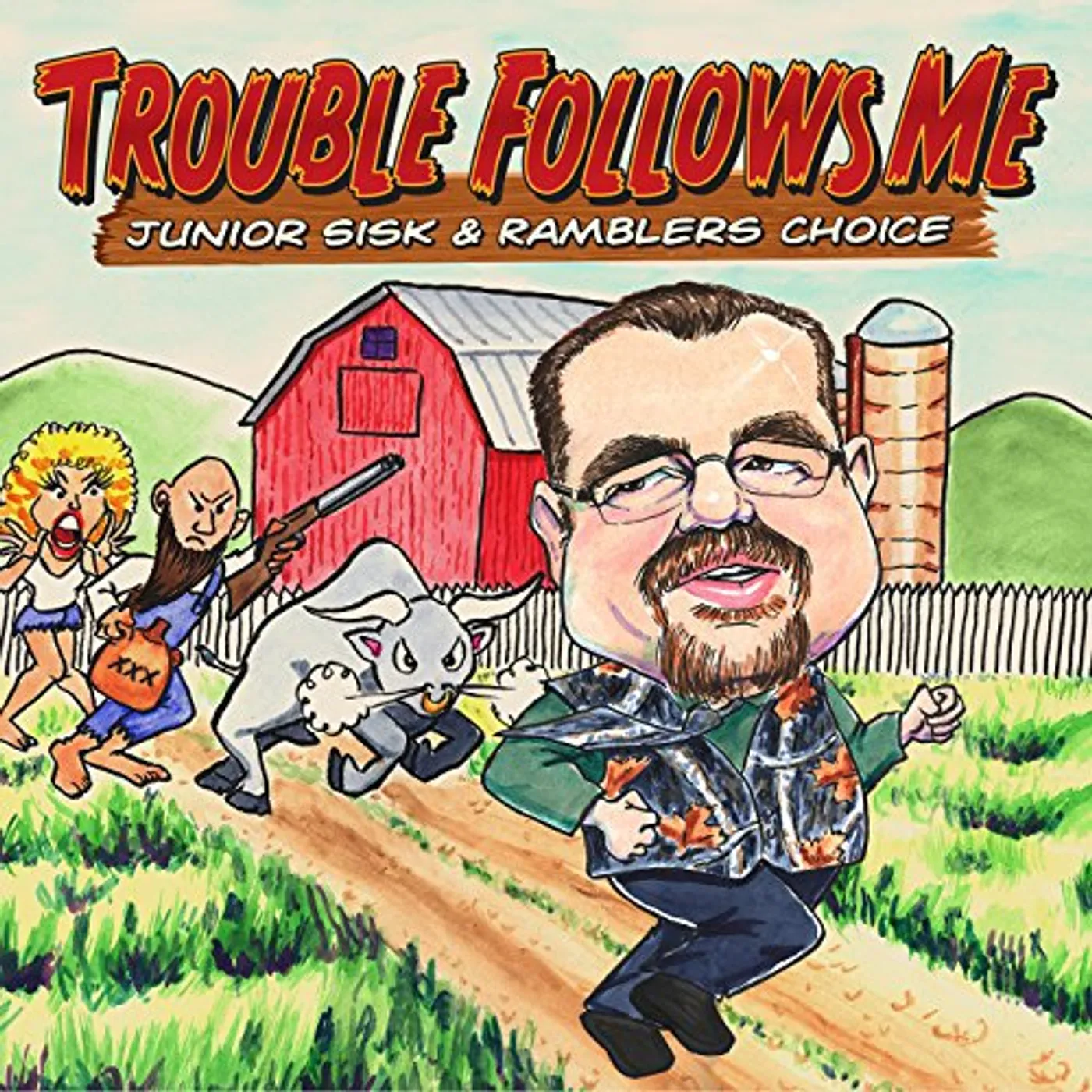 Junior Sisk TROUBLE FOLLOWS ME CD