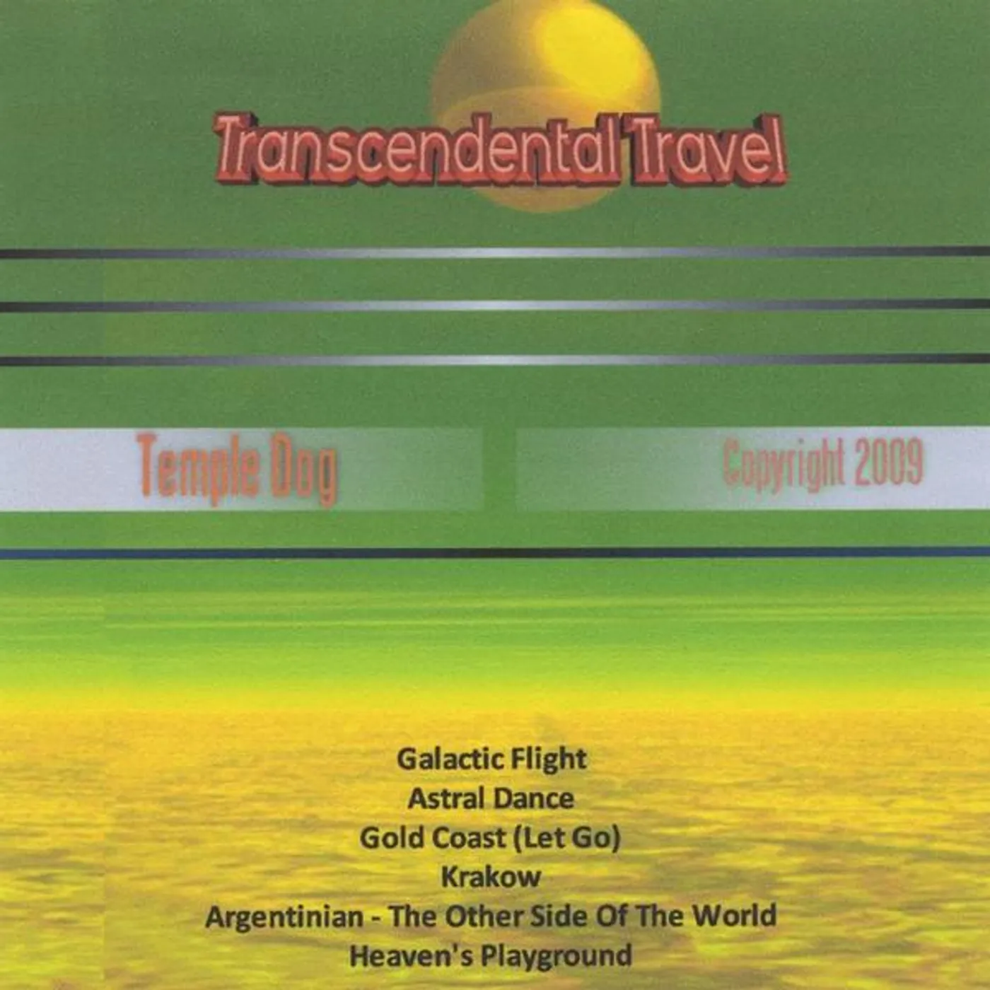 Temple Dog TRANSCENDENTAL TRAVEL CD