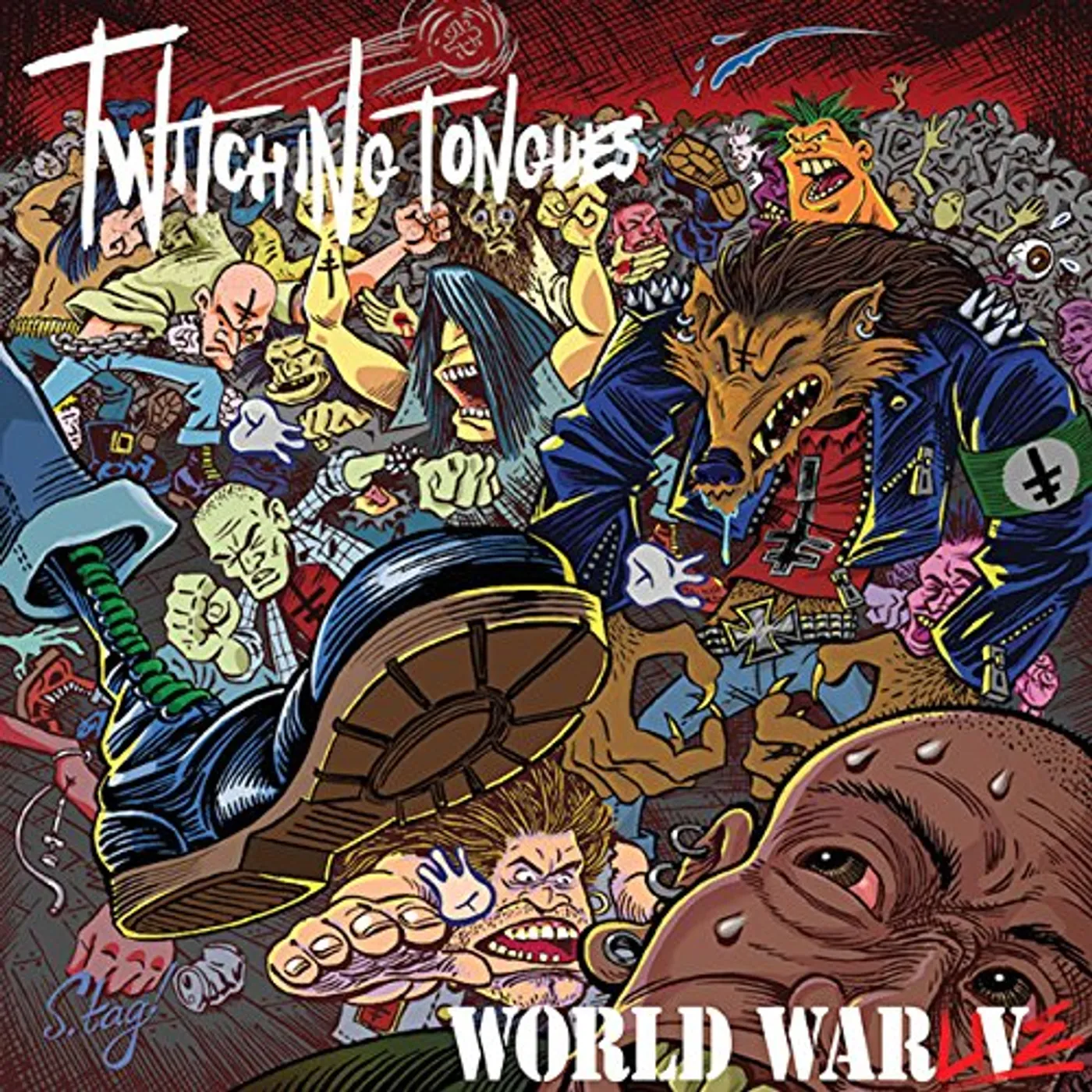 Twitching Tongues WORLD WAR LIVE (UK) (Vinyl)