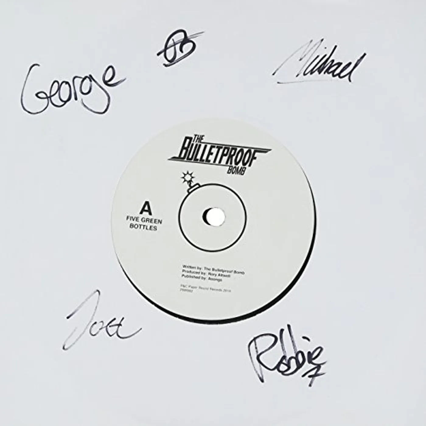 The Bulletproof Bomb FIVE GREEN BOTTLES/SHOES Vinyl Record - UK Release