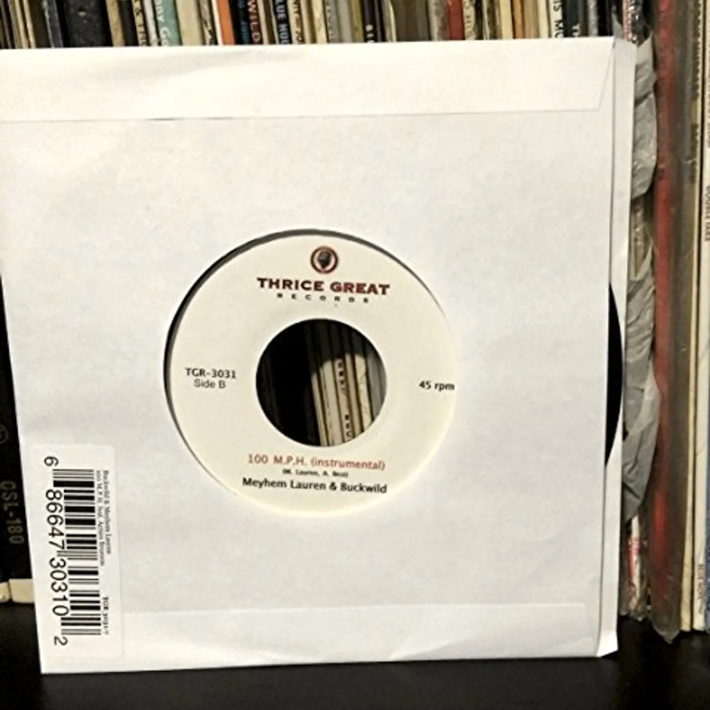 Buckwild & Lauren Meyhem 100 MPH (FEAT. ACTION BRONSON) Vinyl Record