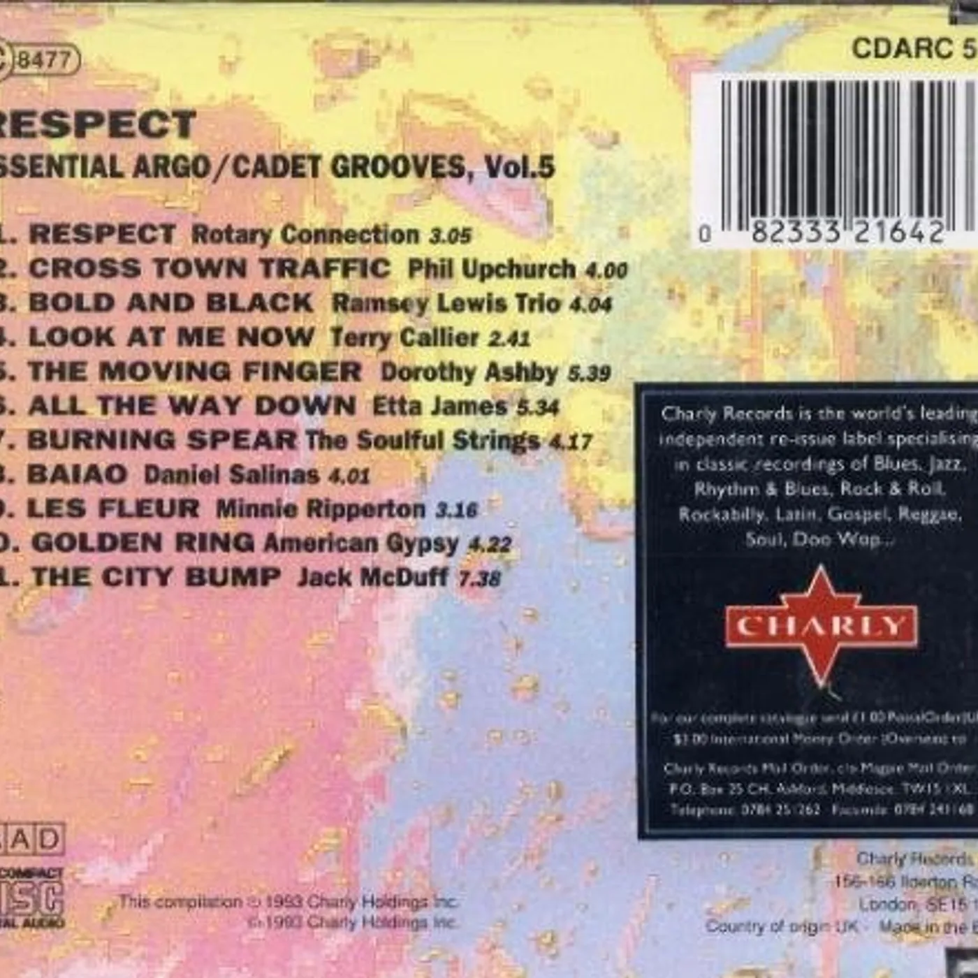Respect ROTARY CONNECTION / LEWIS,RAMSEY / JAMES,ETTA CD
