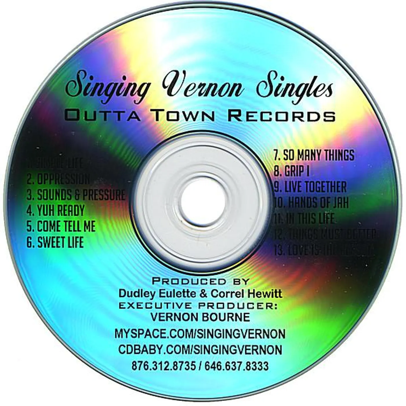 Singing Vernon SINGLES CD