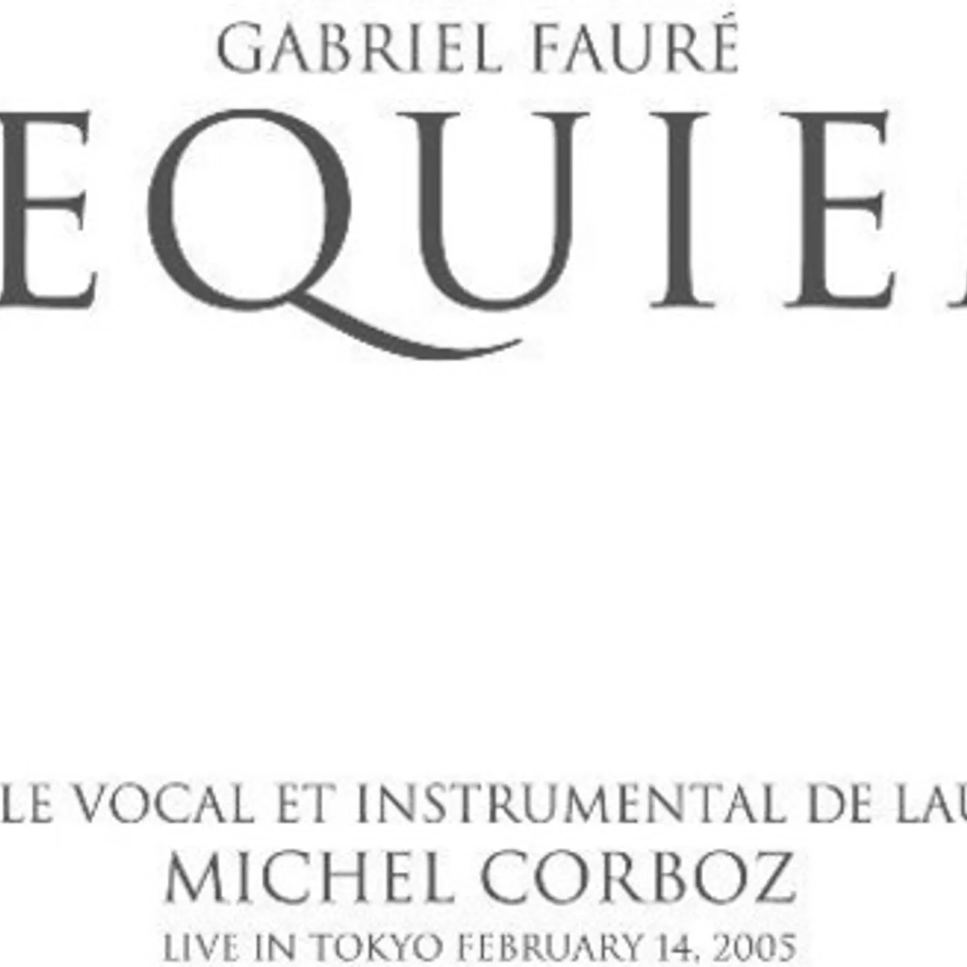 Michel Corboz FAURE: REQUIEM CD