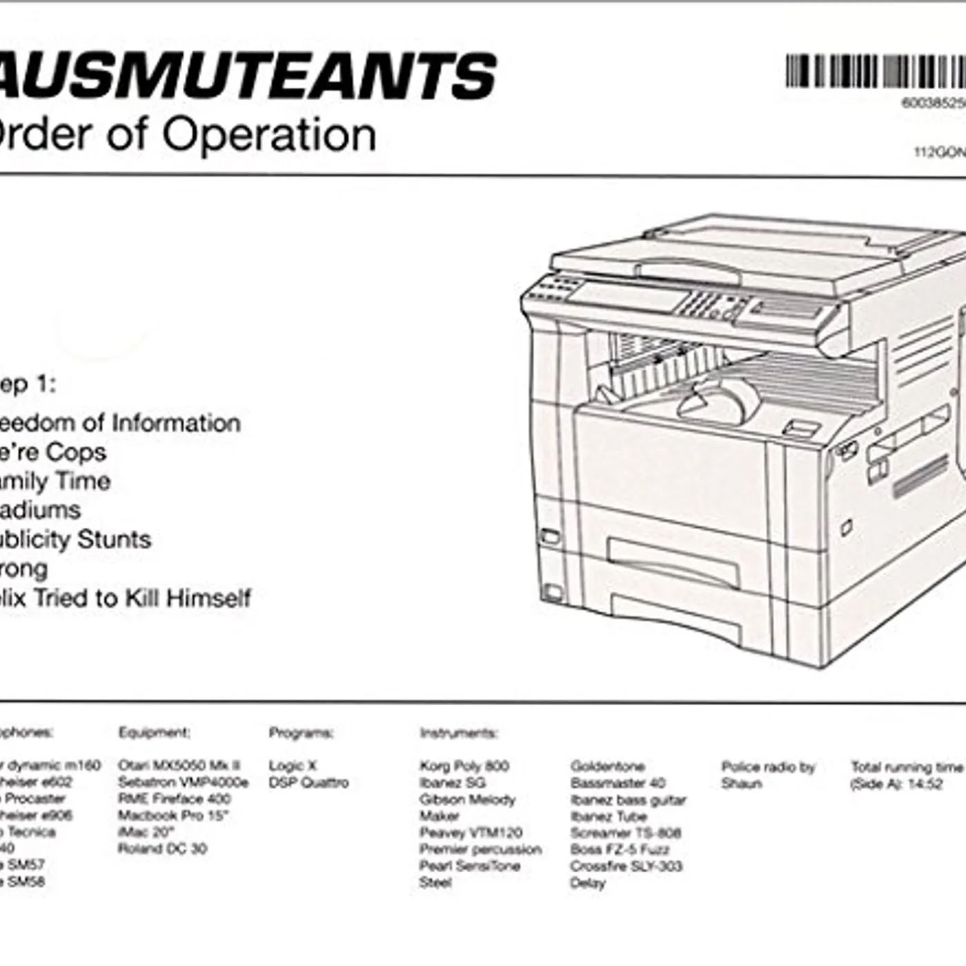 Ausmuteants Order of Operation Vinyl Record