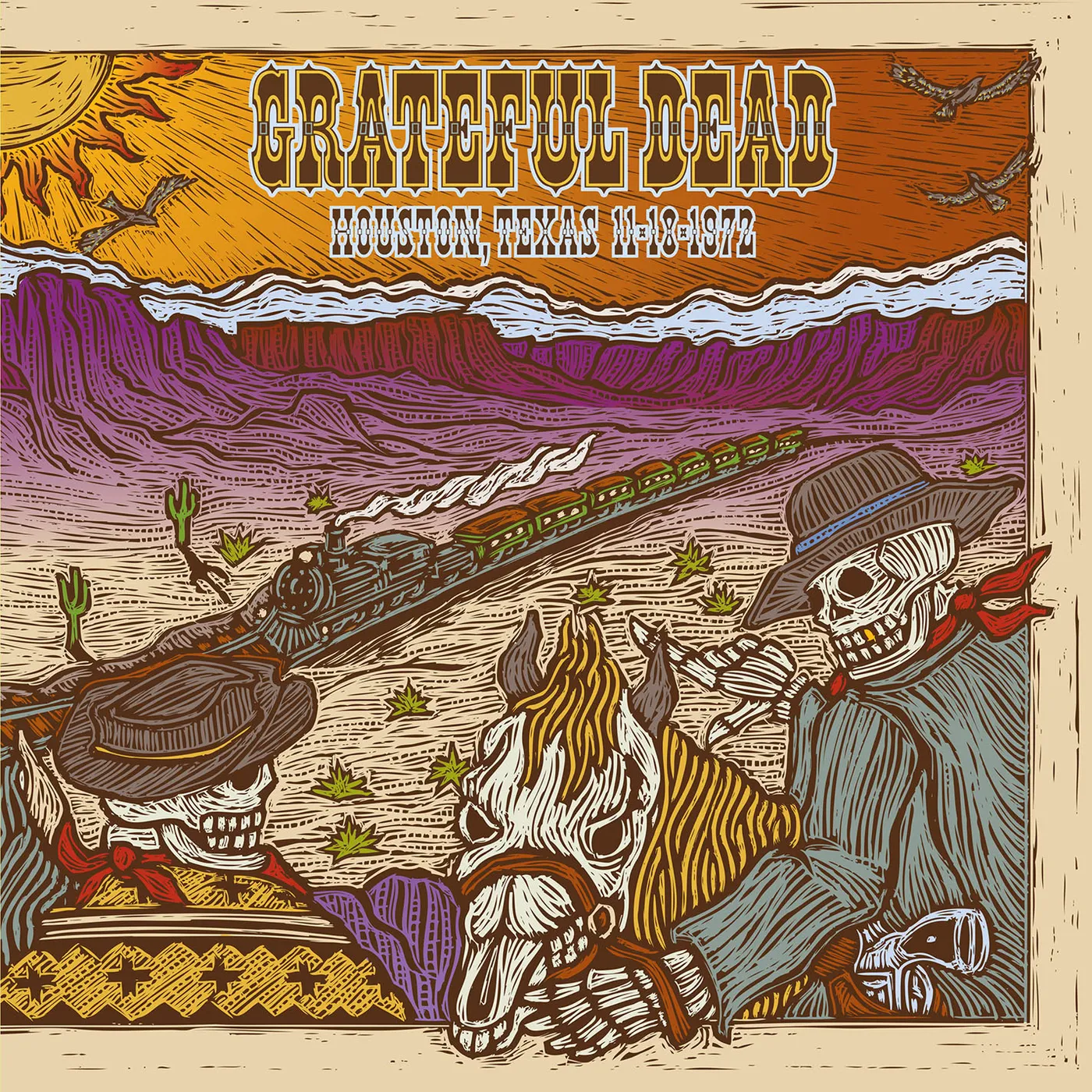 Grateful Dead 11/18/72 HOFHEINZ PAVILION HOUSTON TX Vinyl Record - 180 Gram Pressing