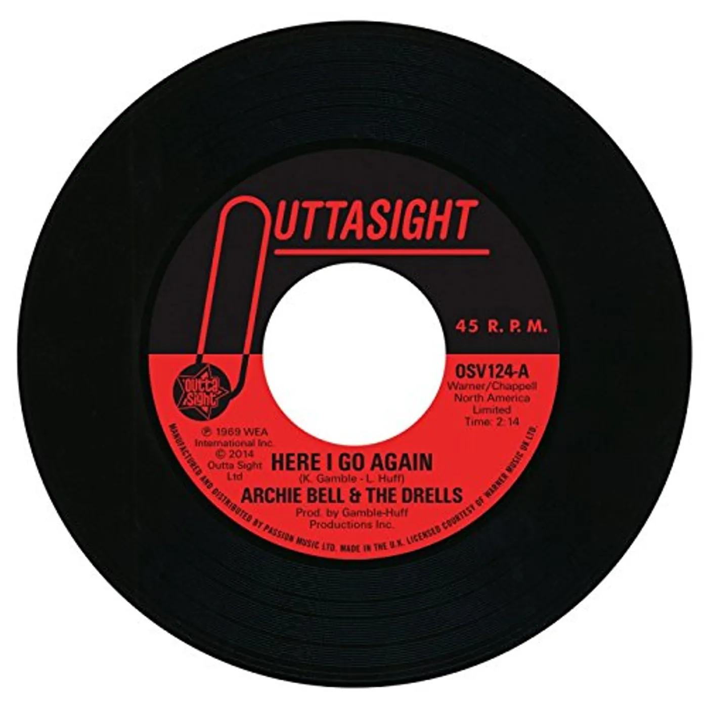 Archie Bell Here I Go Again / Tighten Up Vinyl Record