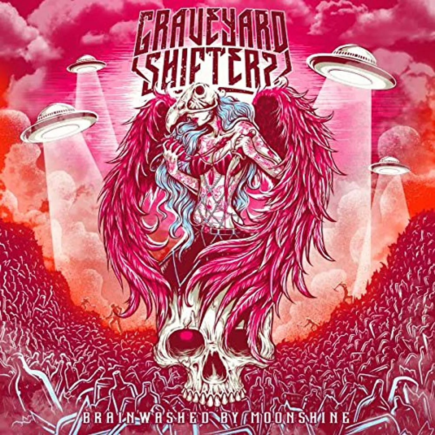 Graveyard Shifters BRAINWASHED BY MOONSHINE (EP) Vinyl Record - UK Release