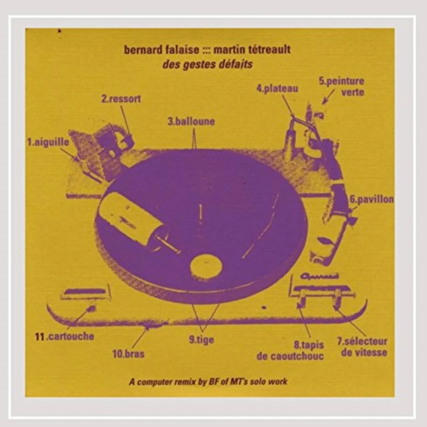 Bernard Falaise DES GESTES DEFAITS CD
