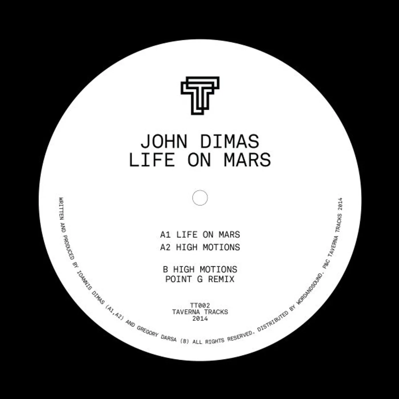 John Dimas LIFE ON MARS (POINT G REMIX) Vinyl Record
