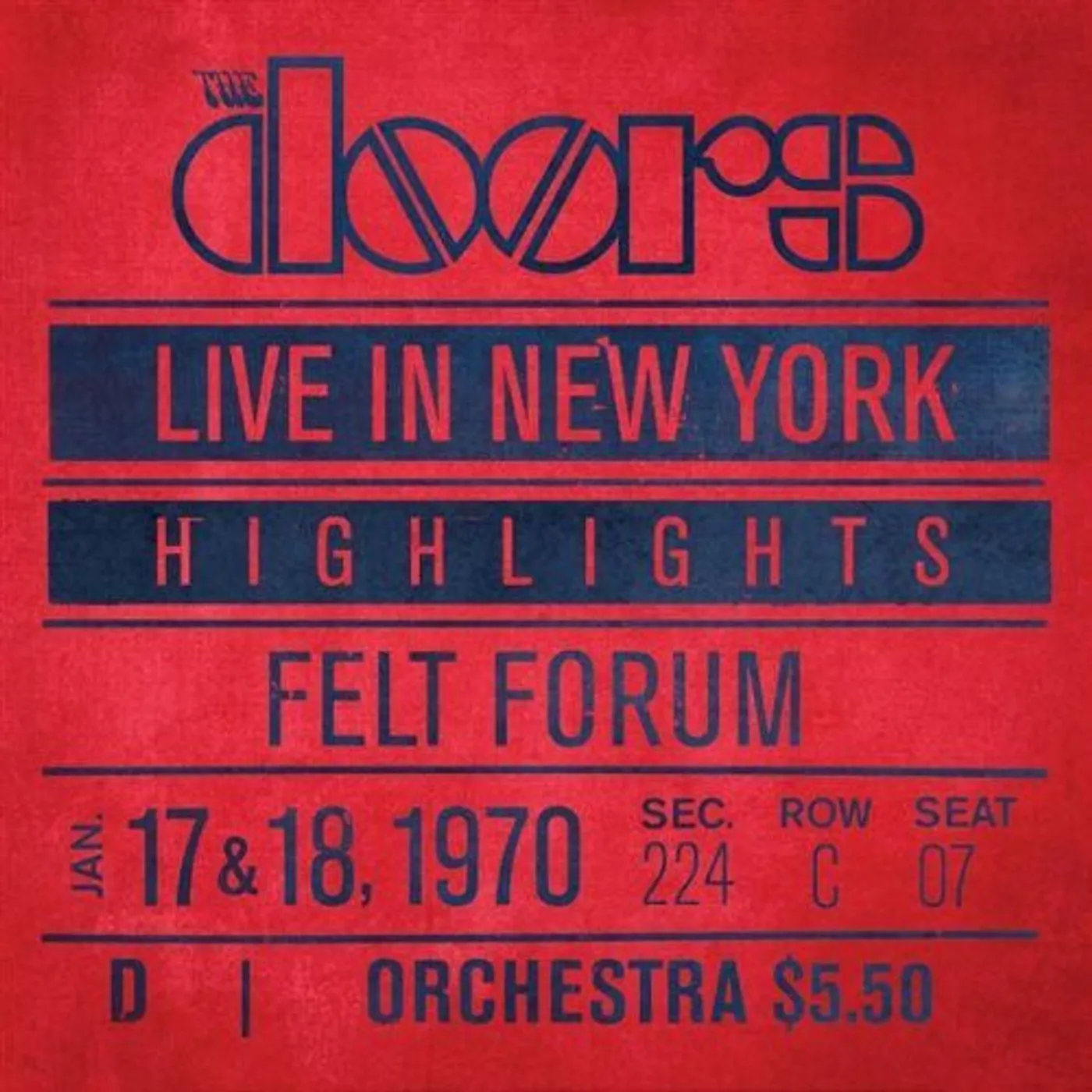 The Doors Live In New York Vinyl Record