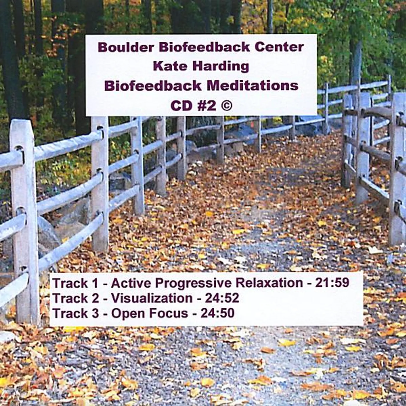 Kate Harding BIOFEEDBACK MEDITATIONS 2 CD