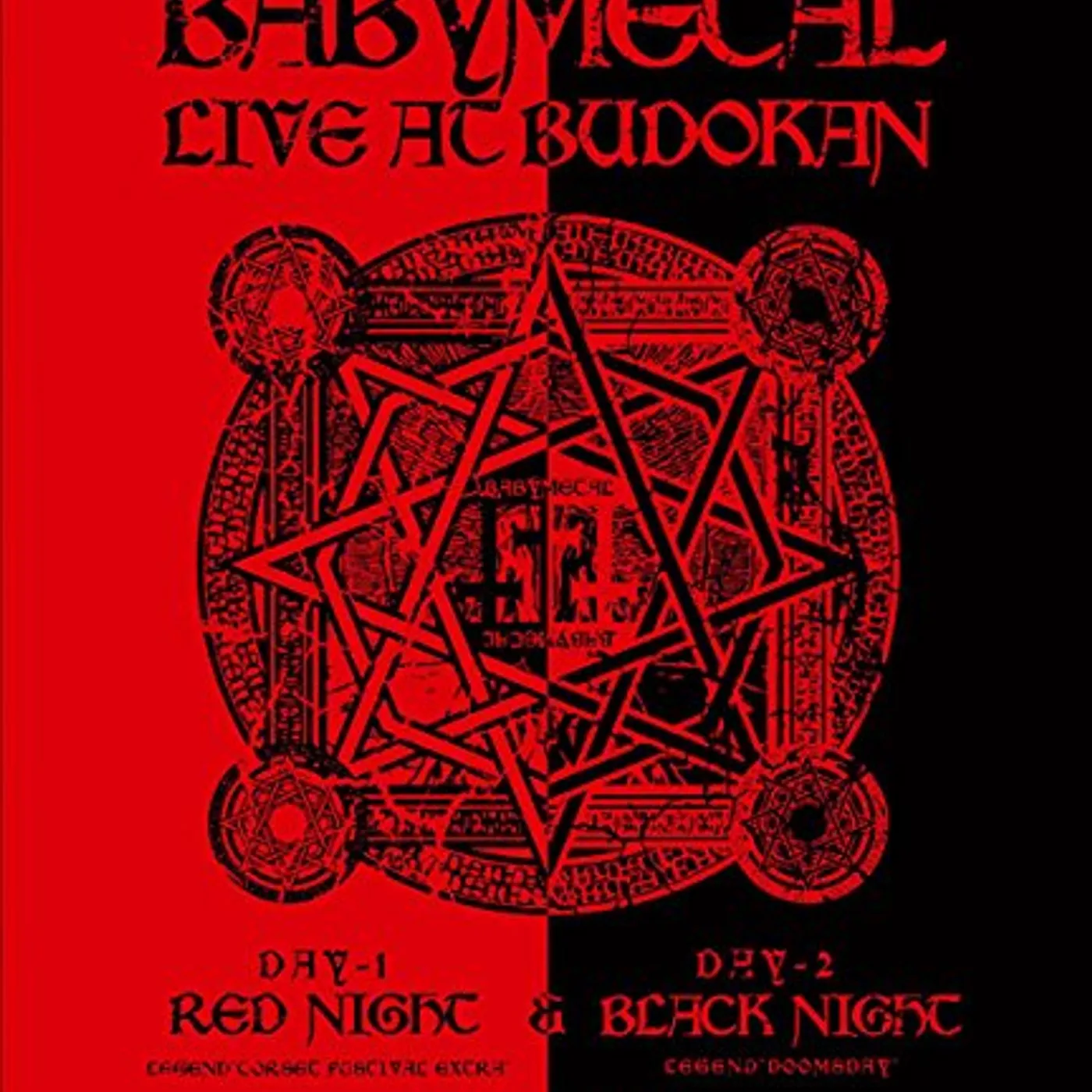BABYMETAL LIVE AT BUDOKAN-RED NIGHT & BLACK NIGHT APOCALYPSE Blu-ray