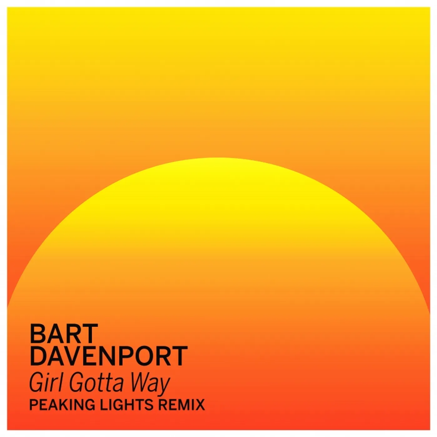 Bart Davenport Girl Gotta Way (Peaking Lights Remix) Vinyl Record